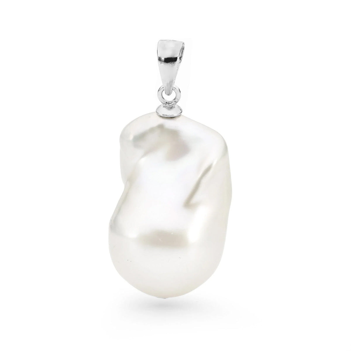 9ct White Gold Freshwater Pearl Pendant