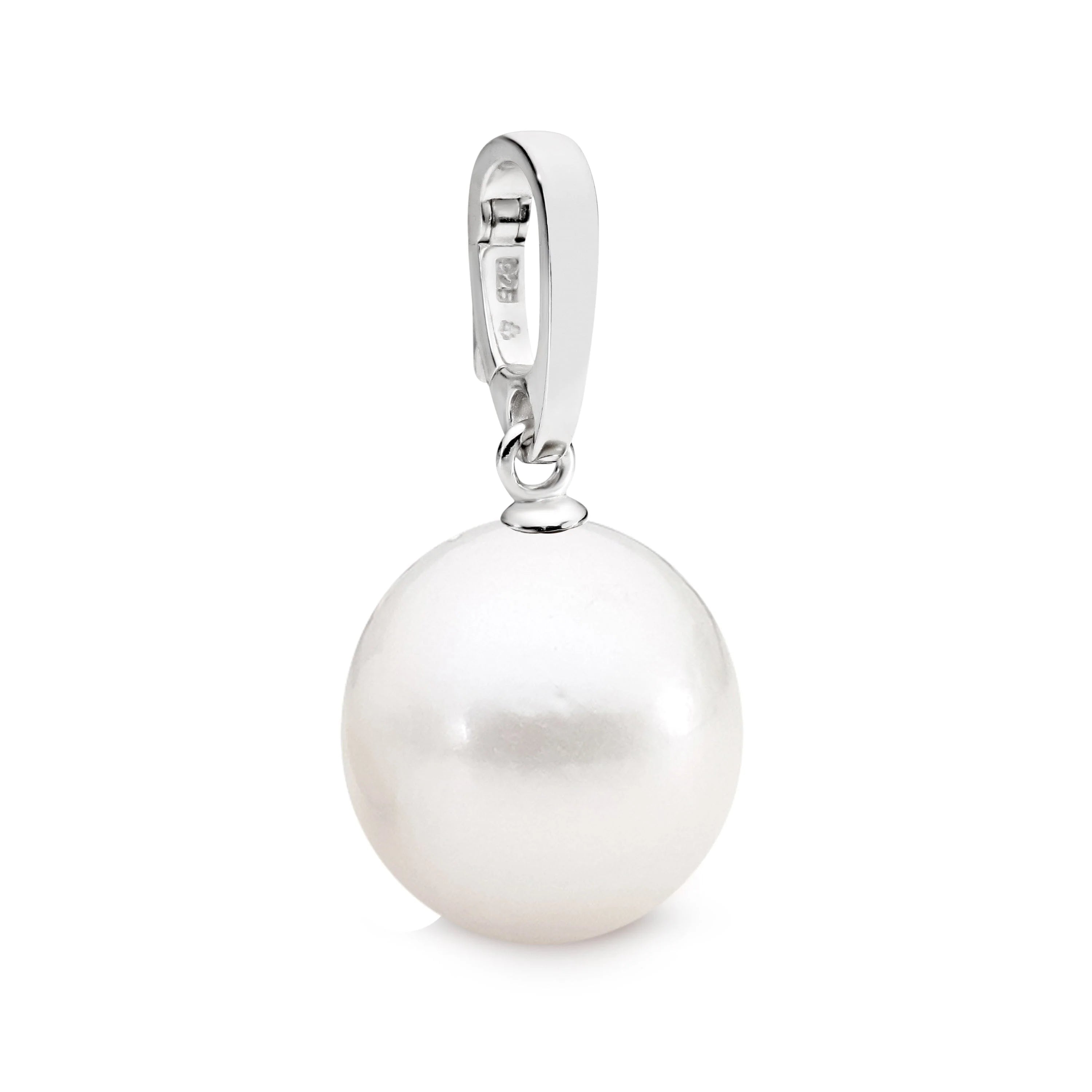 9ct White Gold White Edison Enhancer Pendant