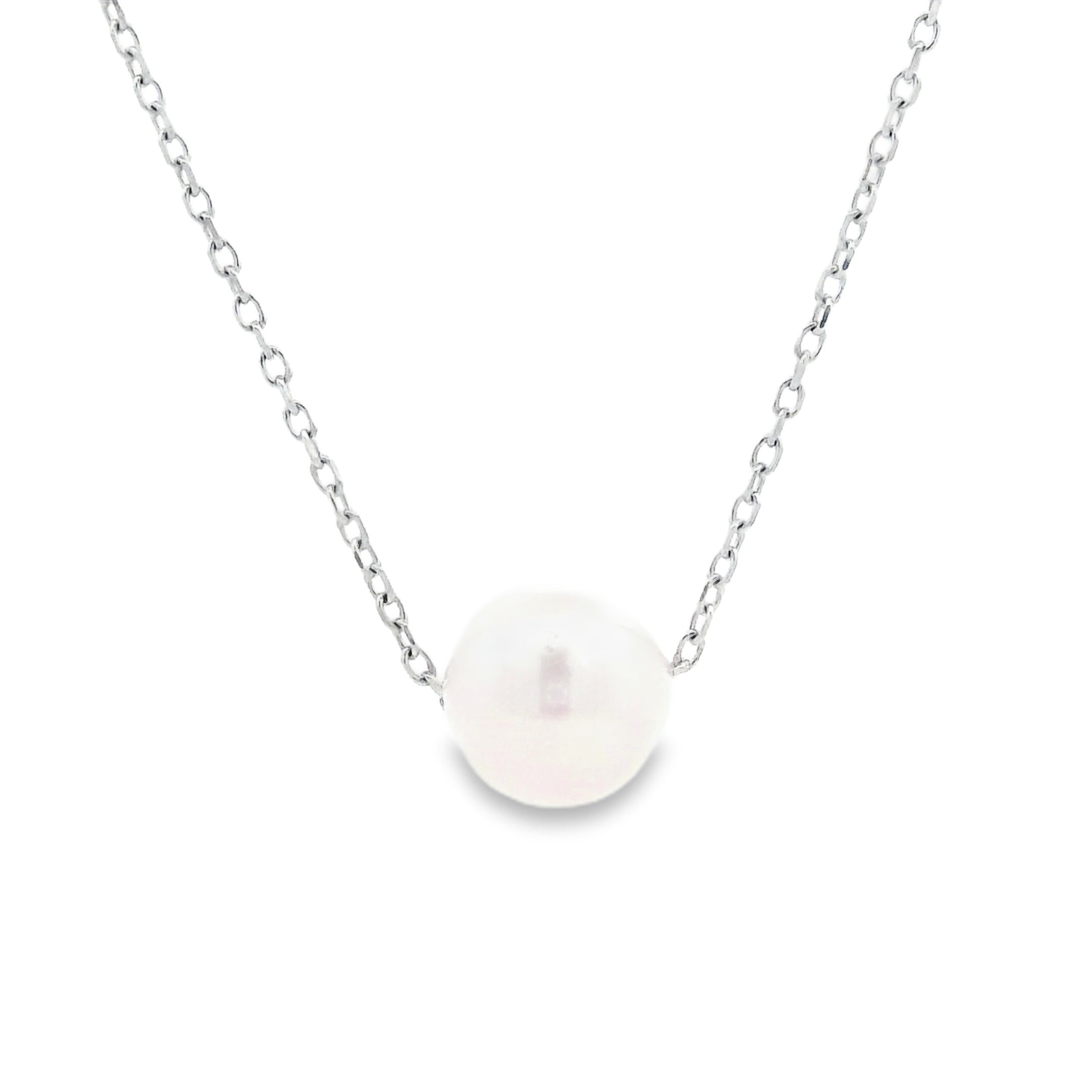 9ct White Gold Akoya Pearl Necklace
