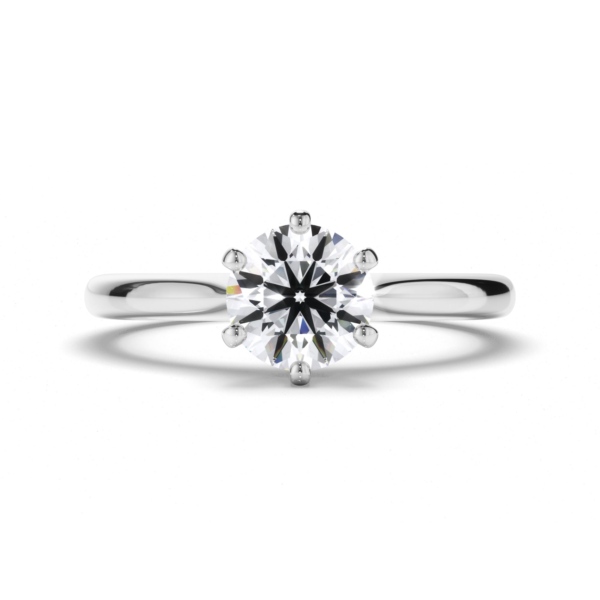 Round Diamond Solitaire Engagement Ring