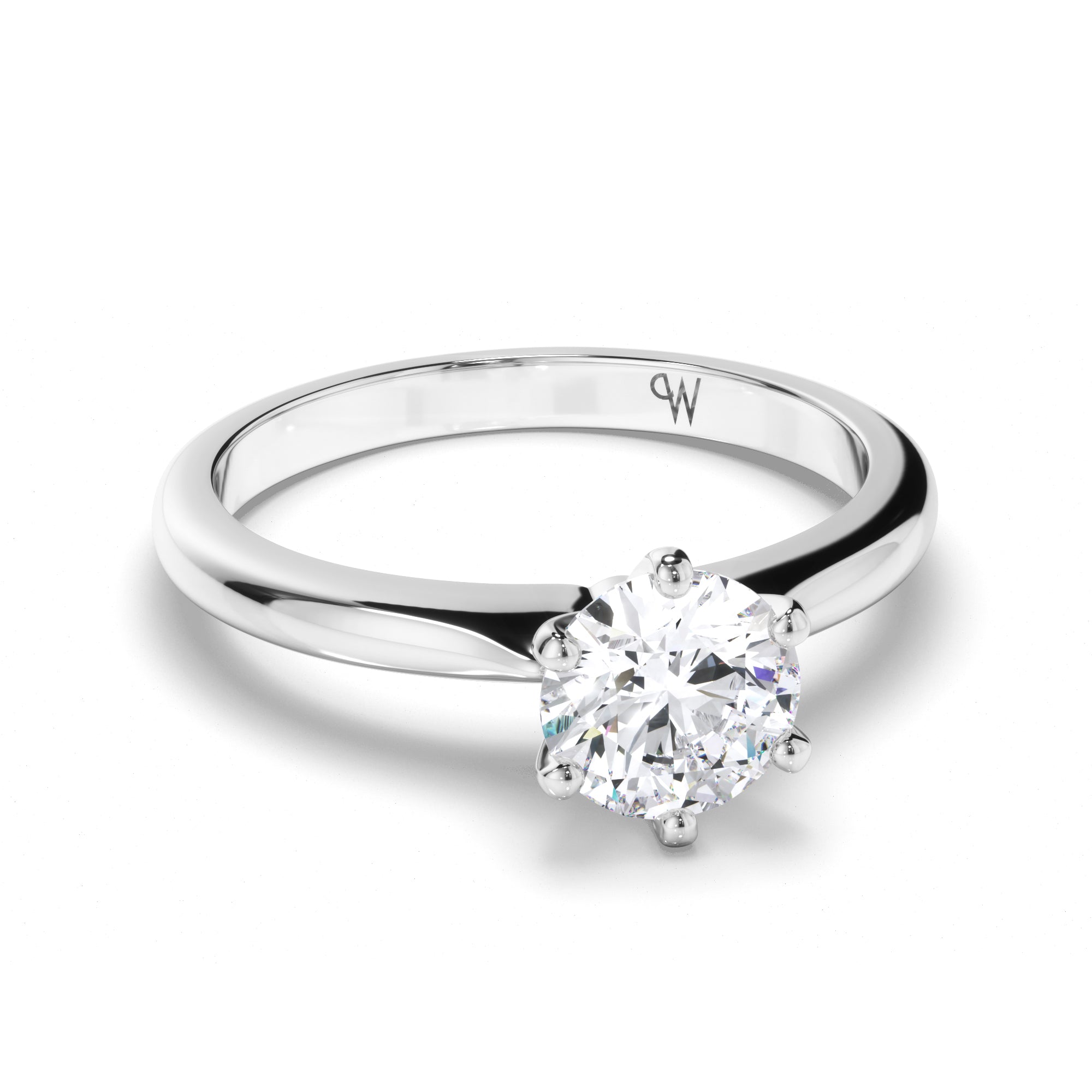 Round Diamond Solitaire Engagement Ring