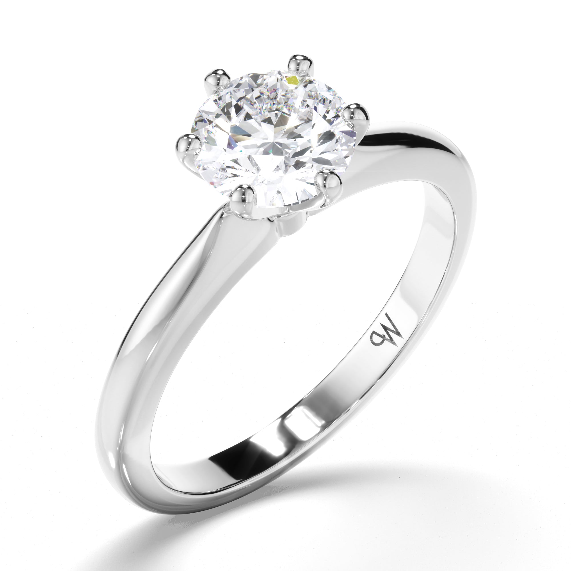 Round Diamond Solitaire Engagement Ring