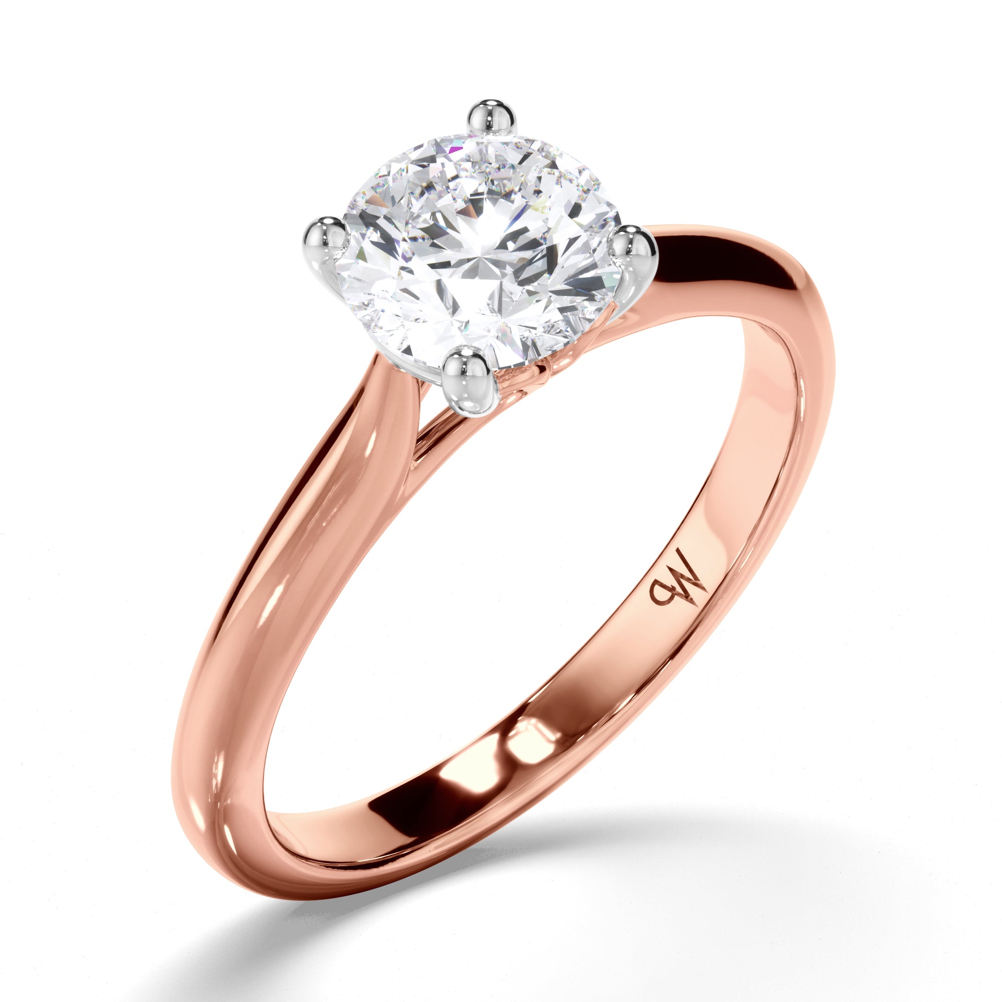 Round Diamond Solitaire Engagement Ring
