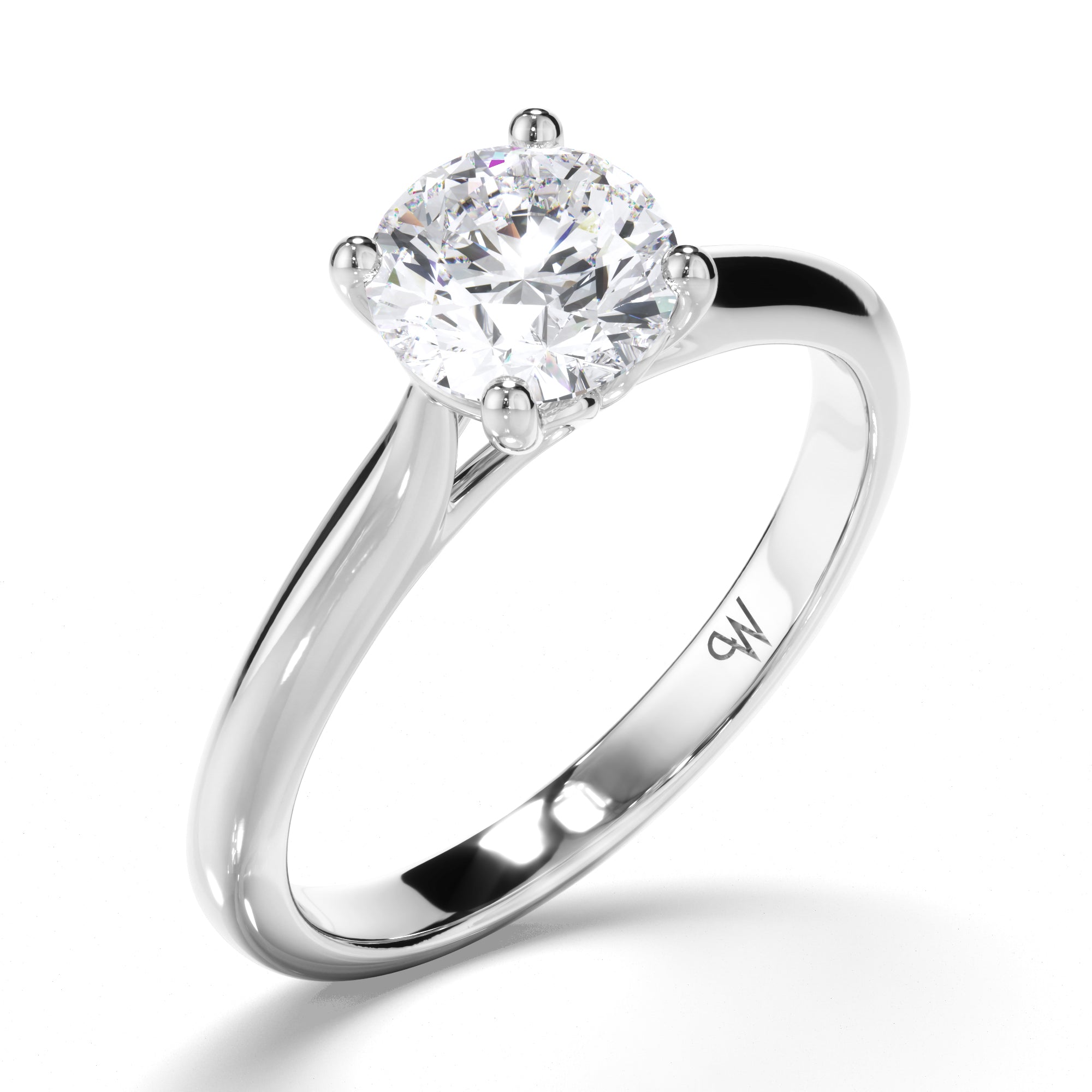 Round Diamond Solitaire Engagement Ring