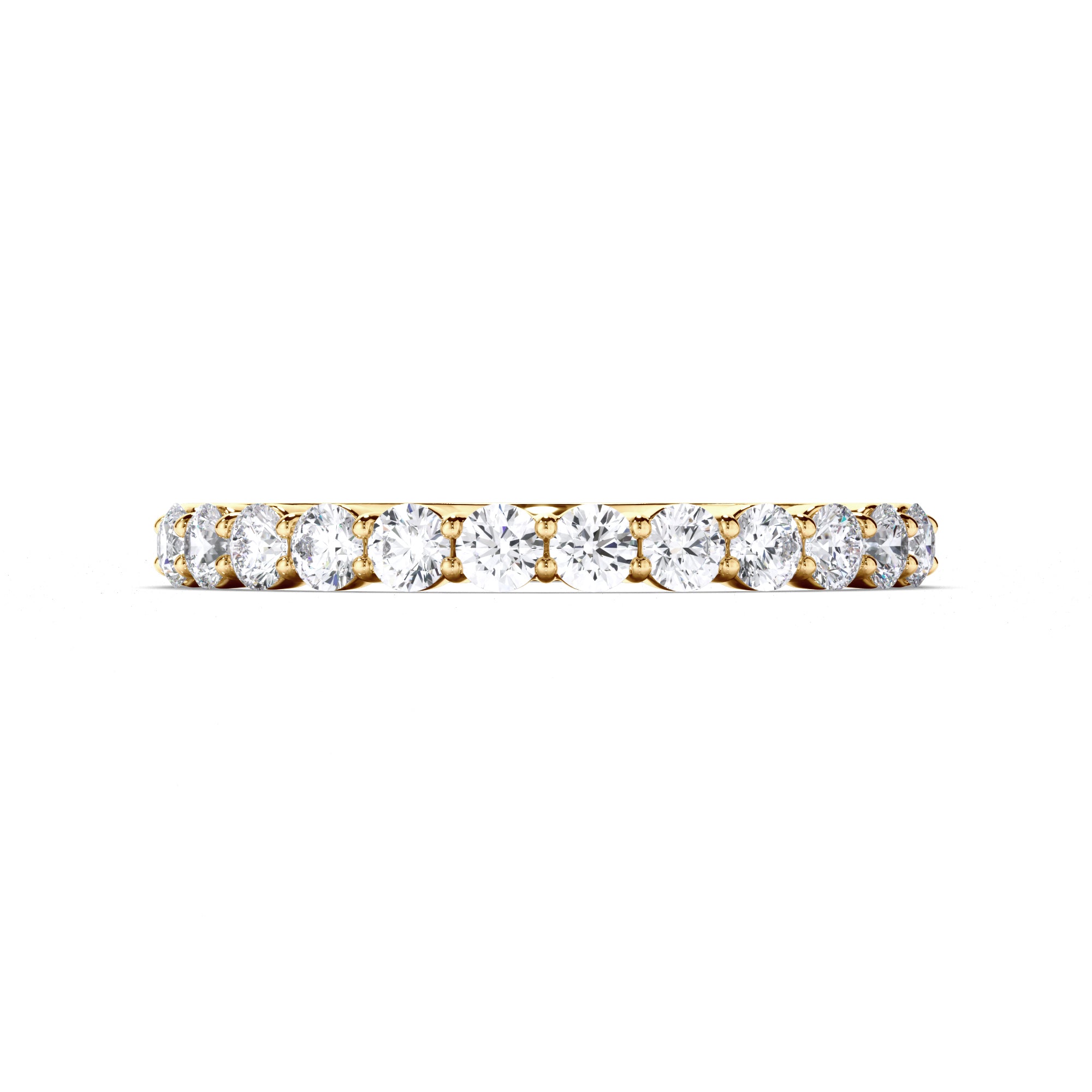 Round Brilliant Cut Claw Diamond Wedding Ring