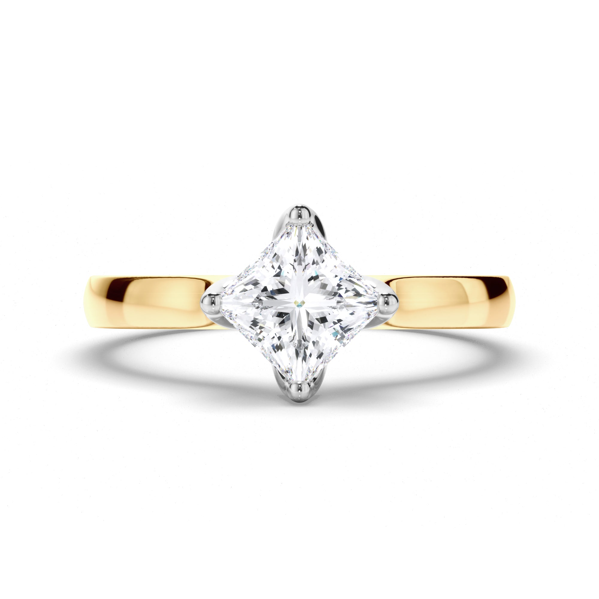 Princess Cut Diamond Solitaire Engagement Ring