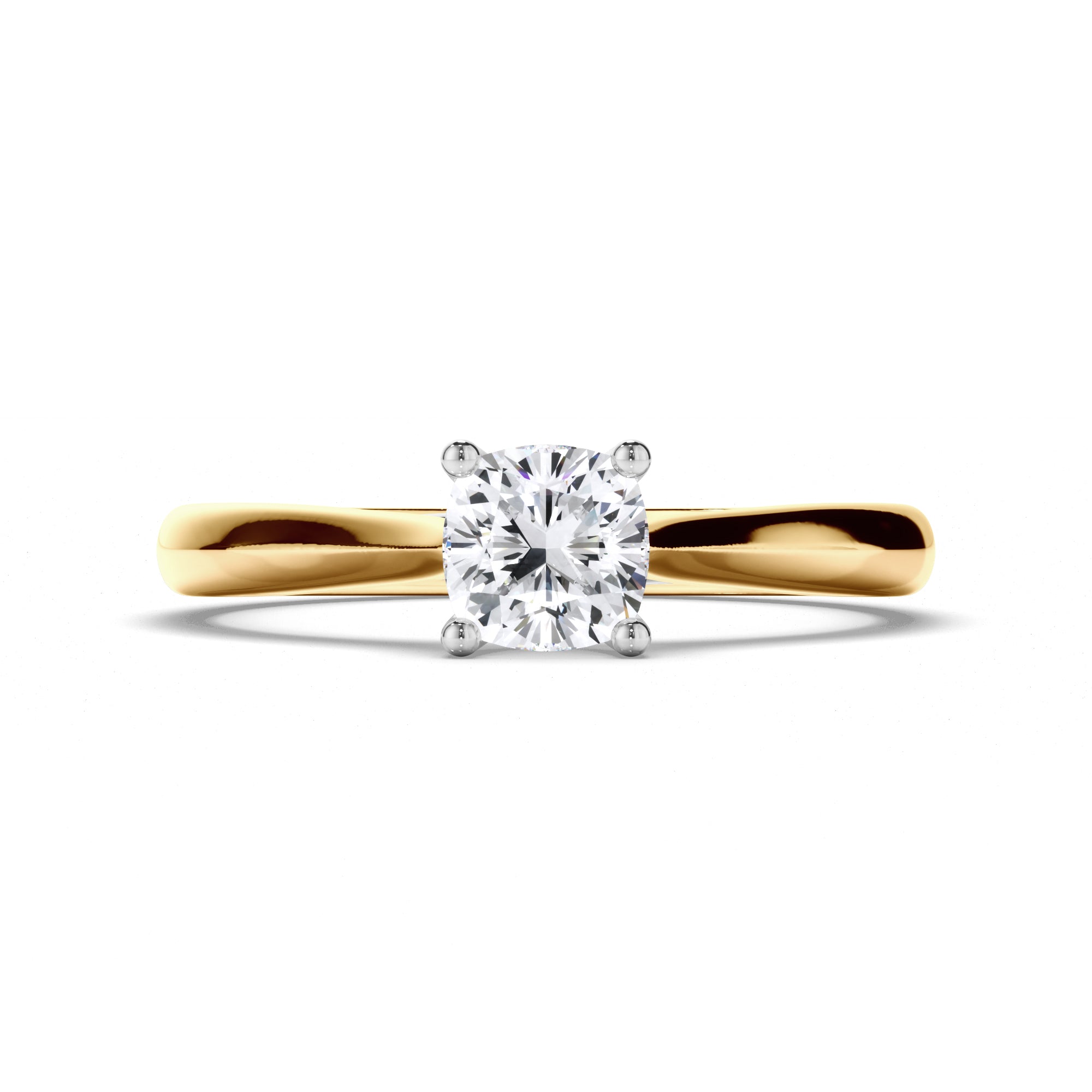 Cushion Diamond Solitaire Engagement Ring