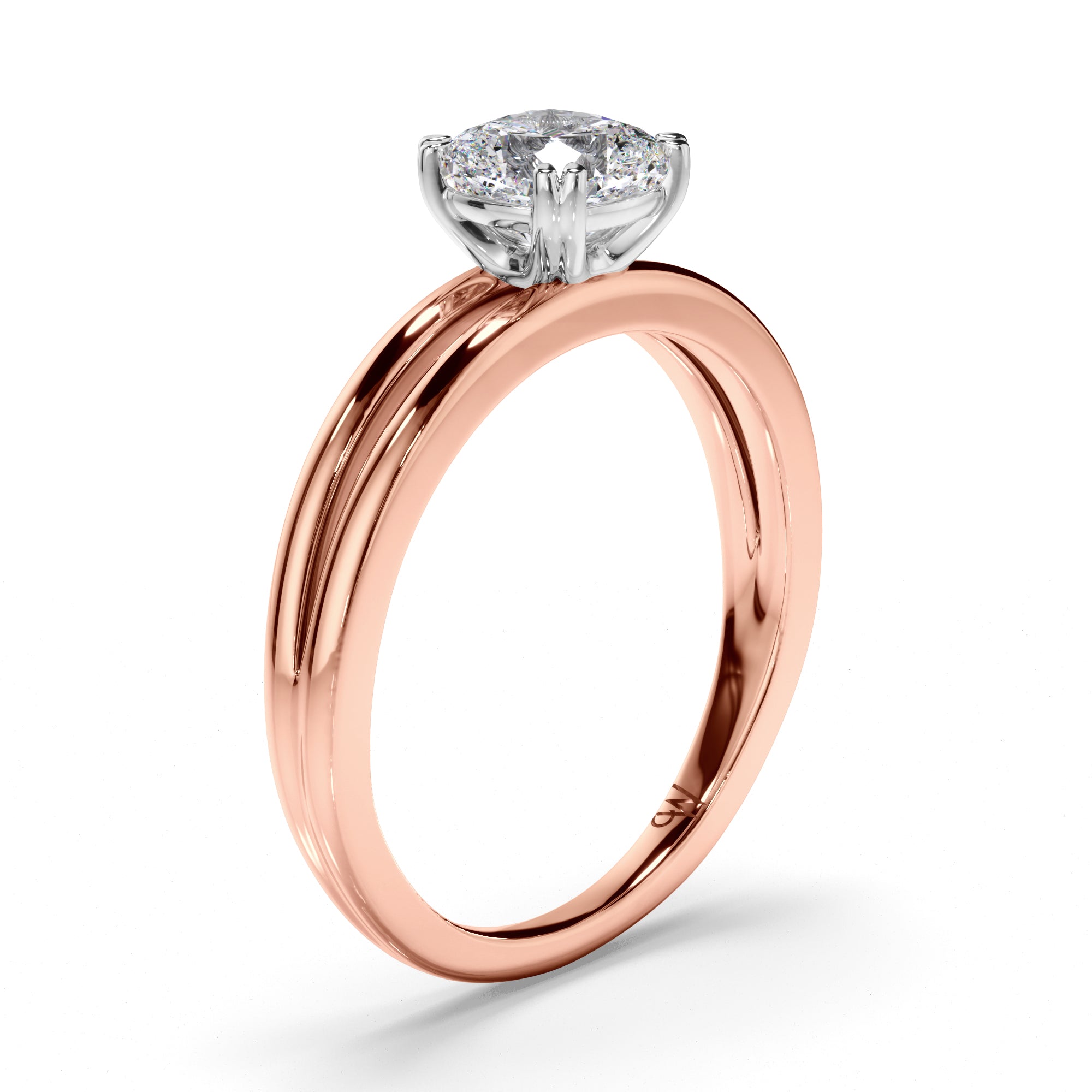 Cushion Diamond Solitaire Engagement Ring