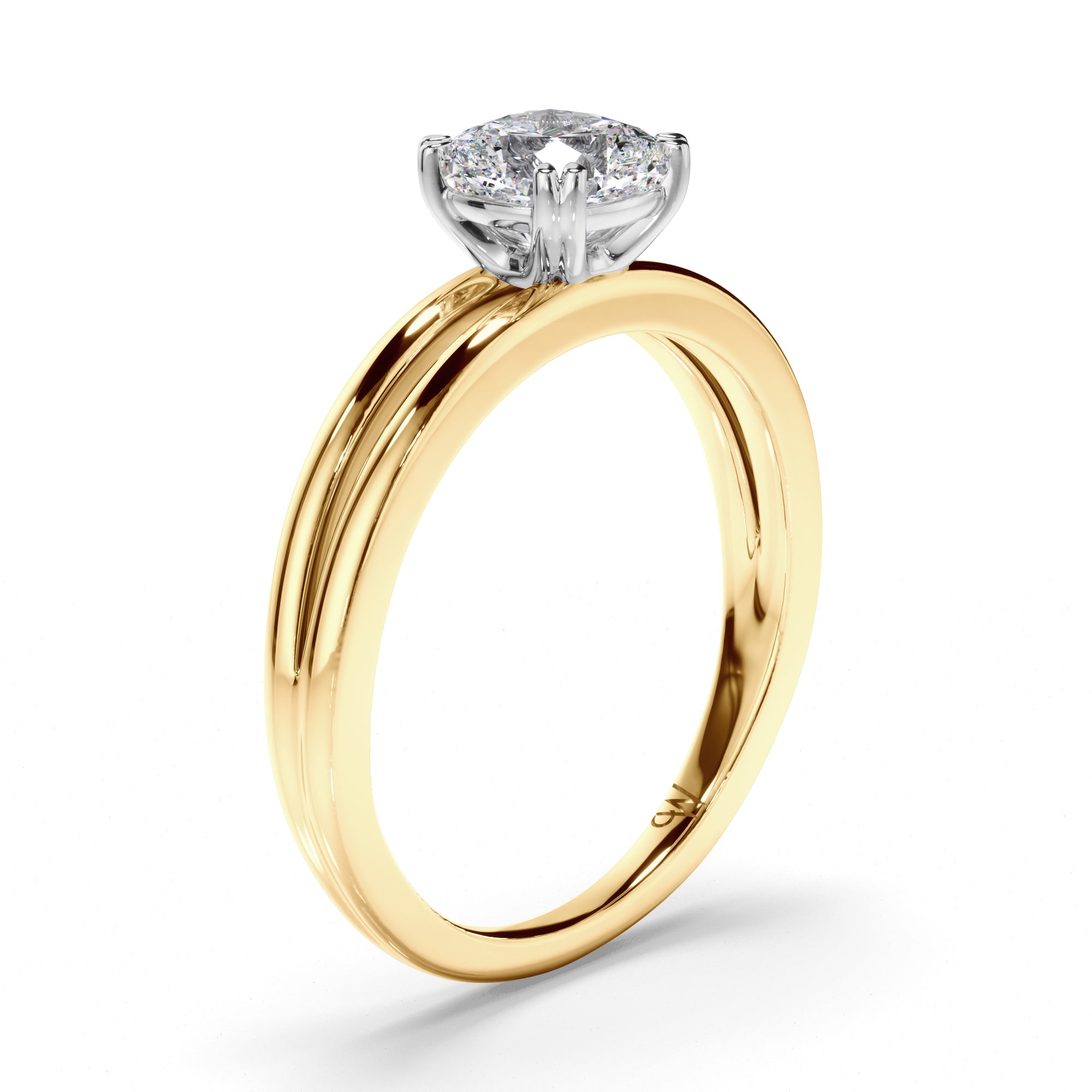 Cushion Diamond Solitaire Engagement Ring