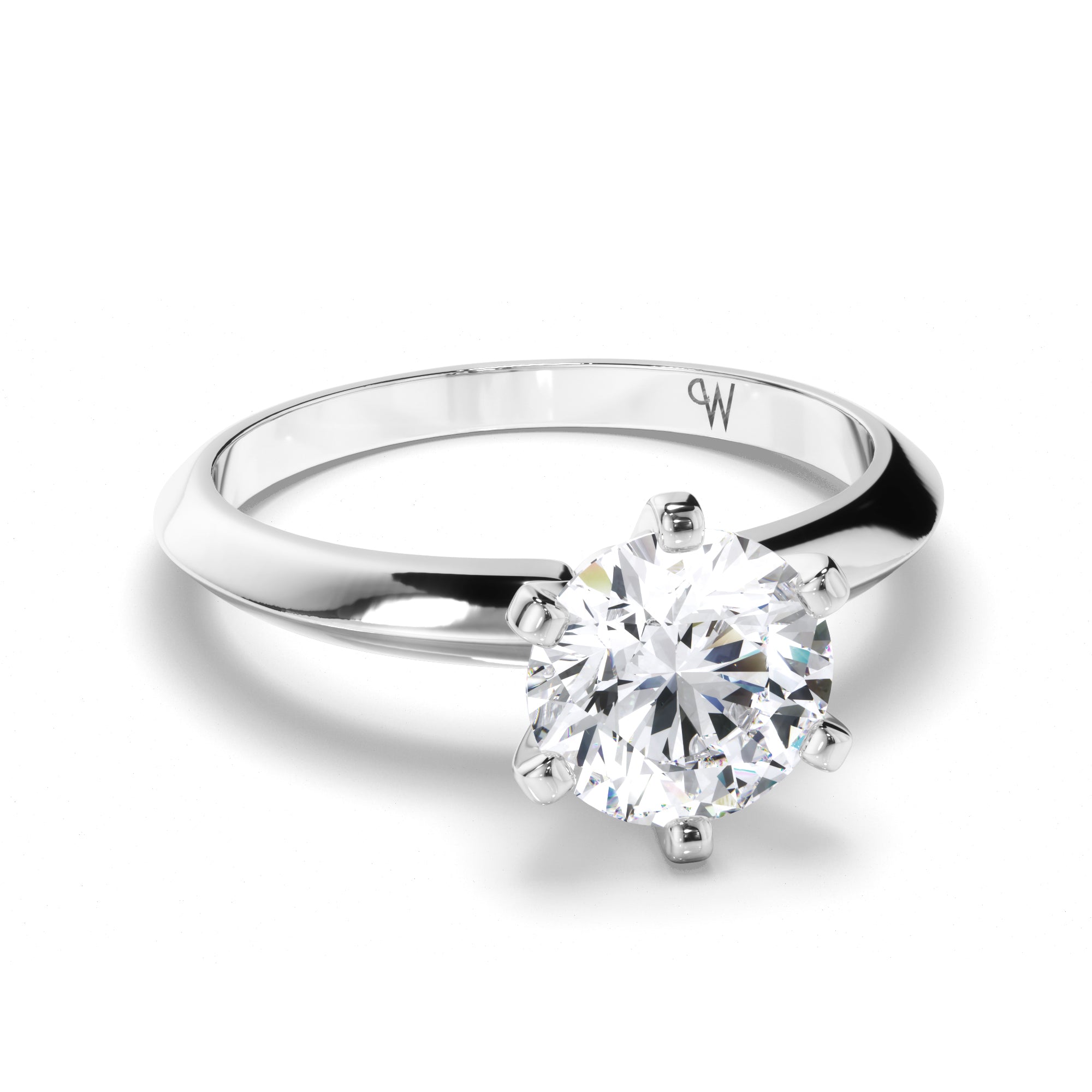 Round Diamond Solitaire Engagement Ring
