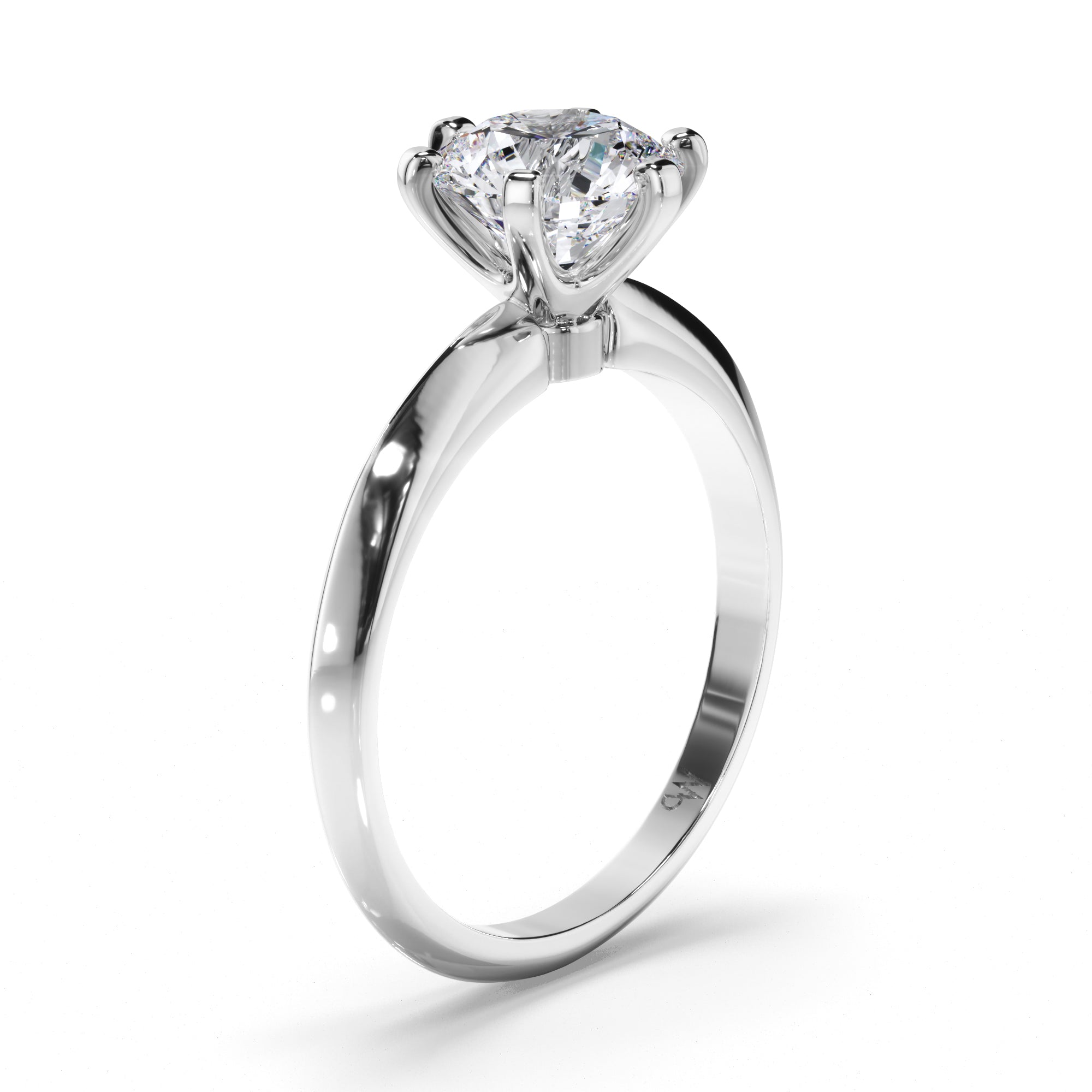 Round Diamond Solitaire Engagement Ring