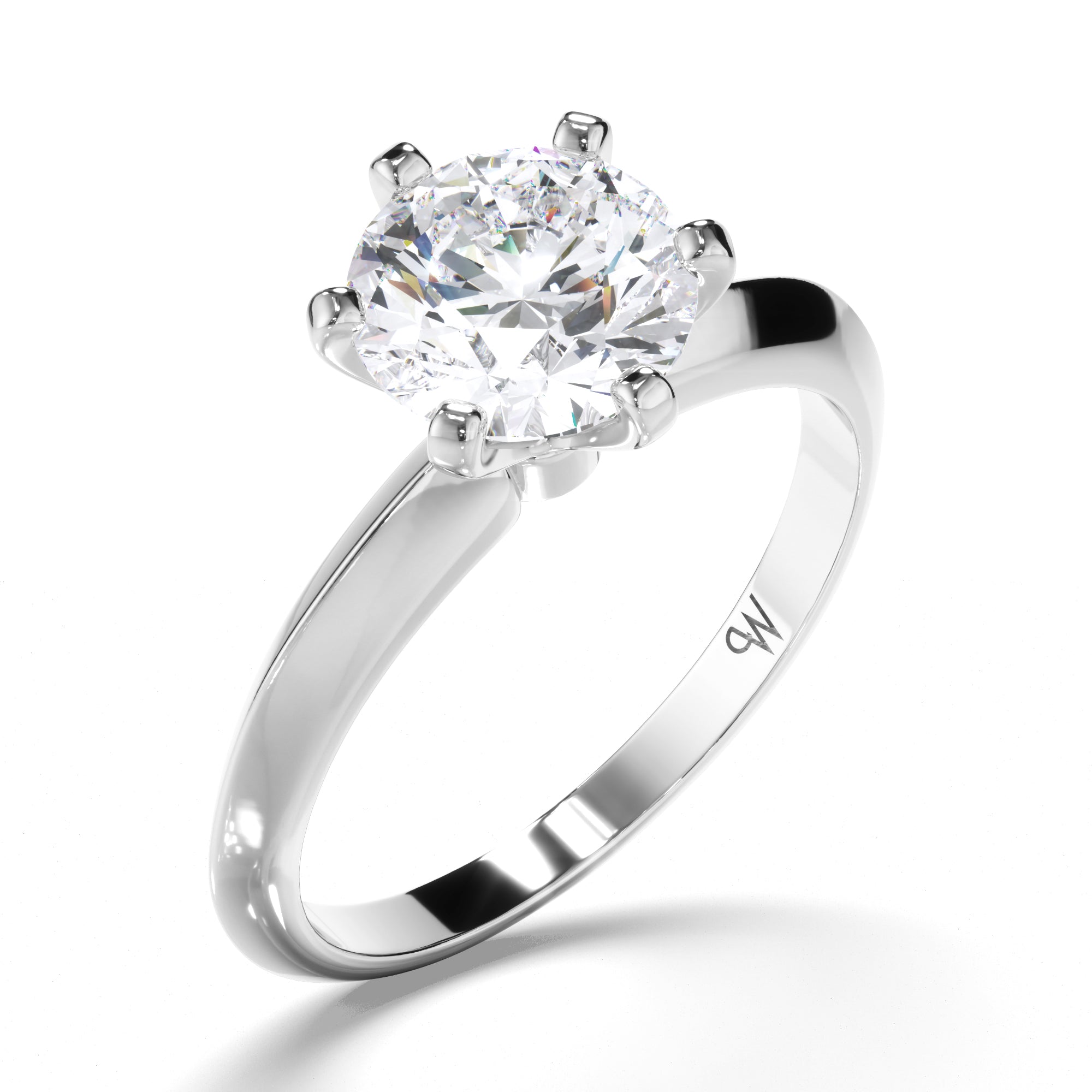 Round Diamond Solitaire Engagement Ring
