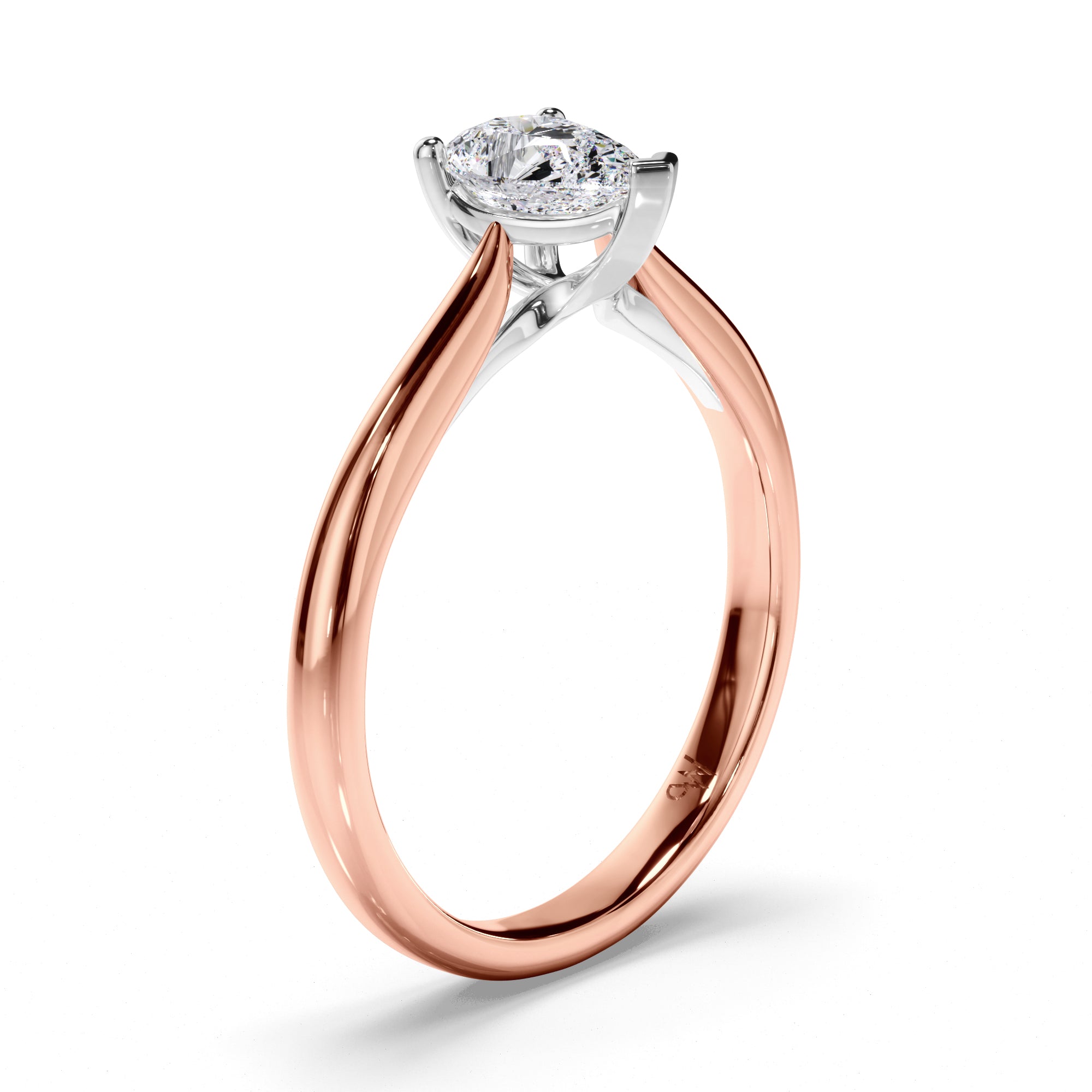 Pear Diamond Solitaire Engagement Ring