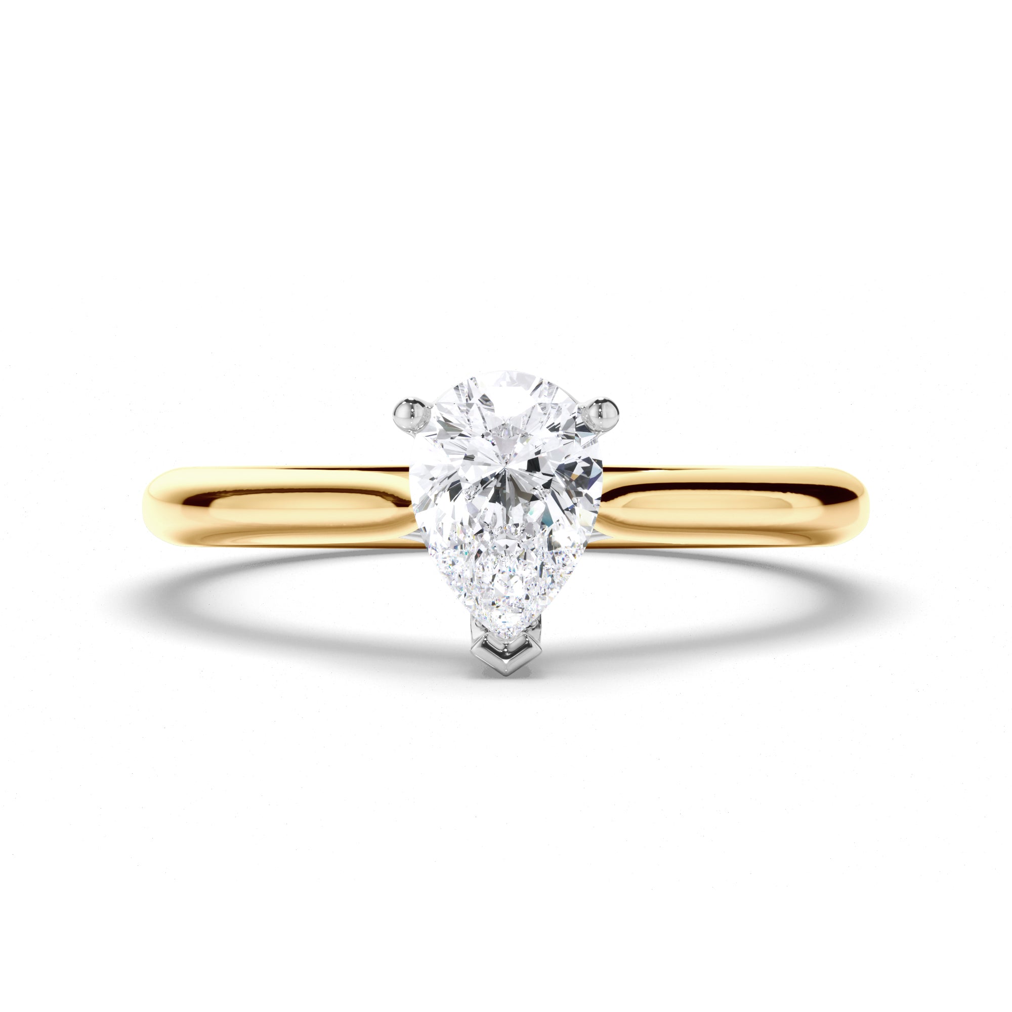 Pear Diamond Solitaire Engagement Ring