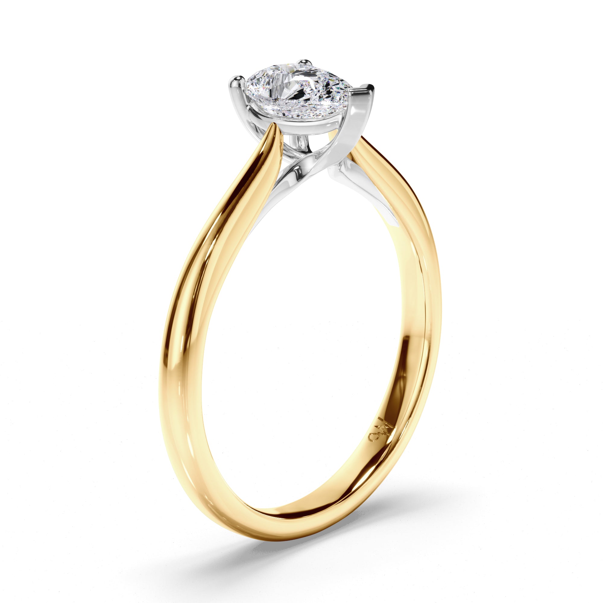 Pear Diamond Solitaire Engagement Ring