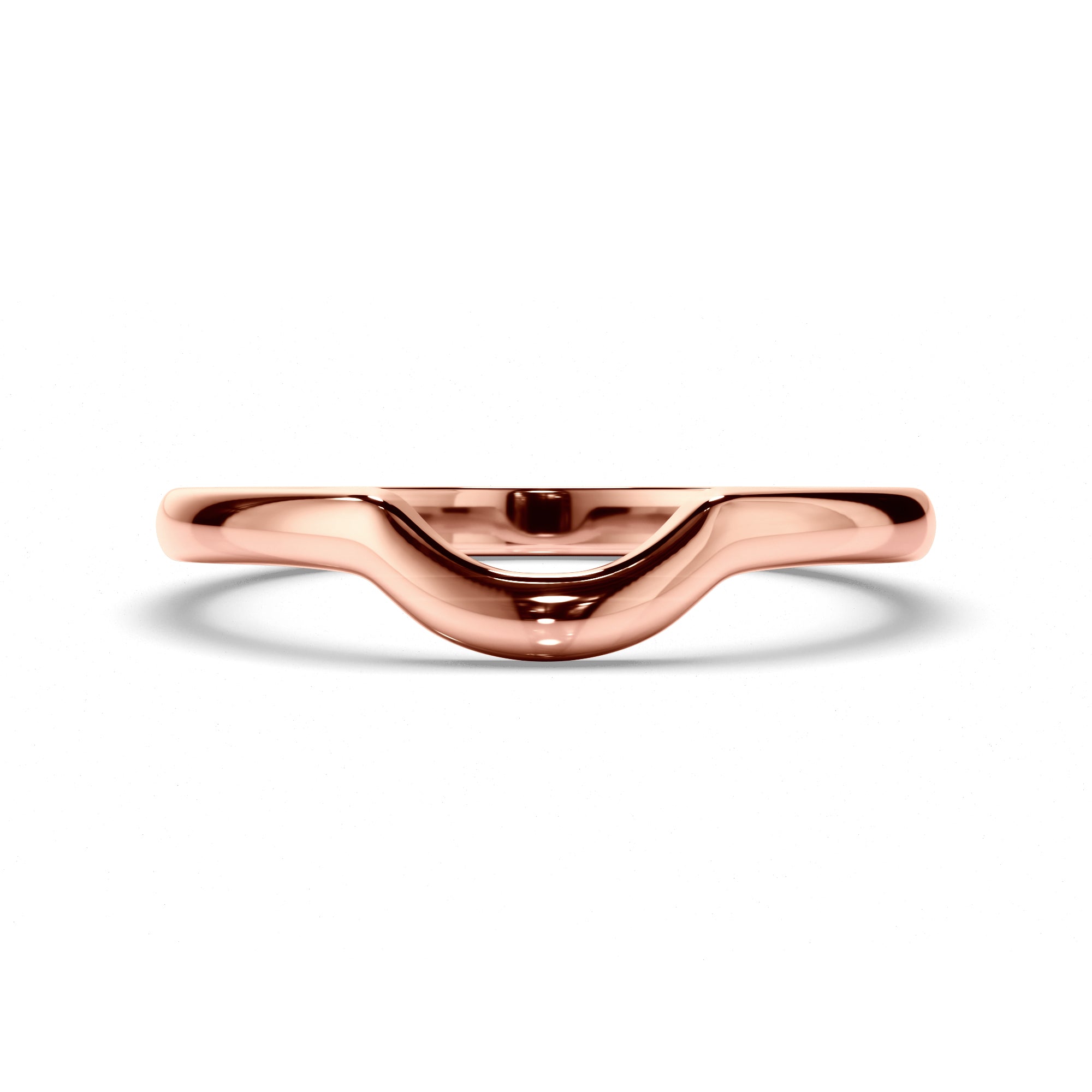 Curved Plain Wedding Ring
