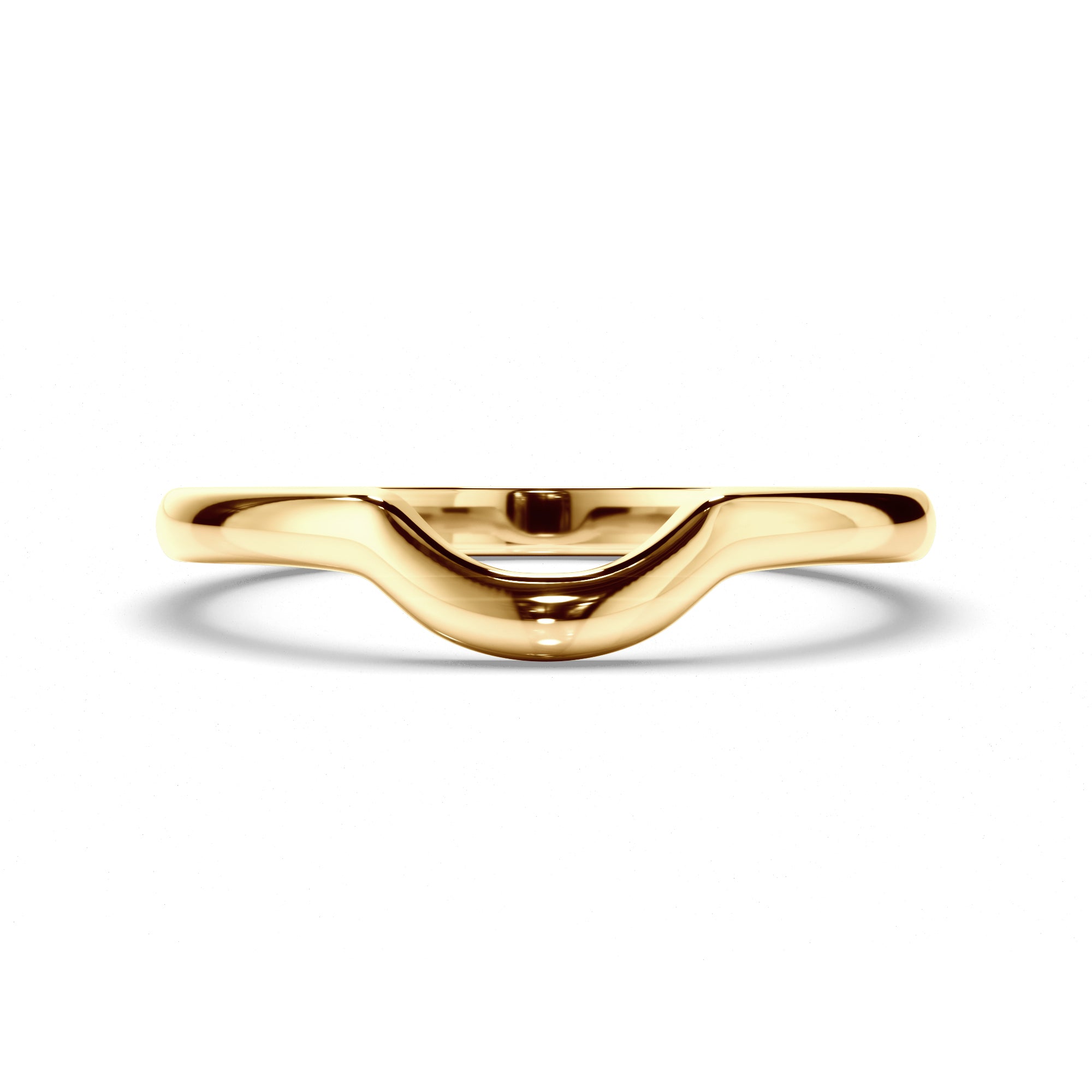 Curved Plain Wedding Ring