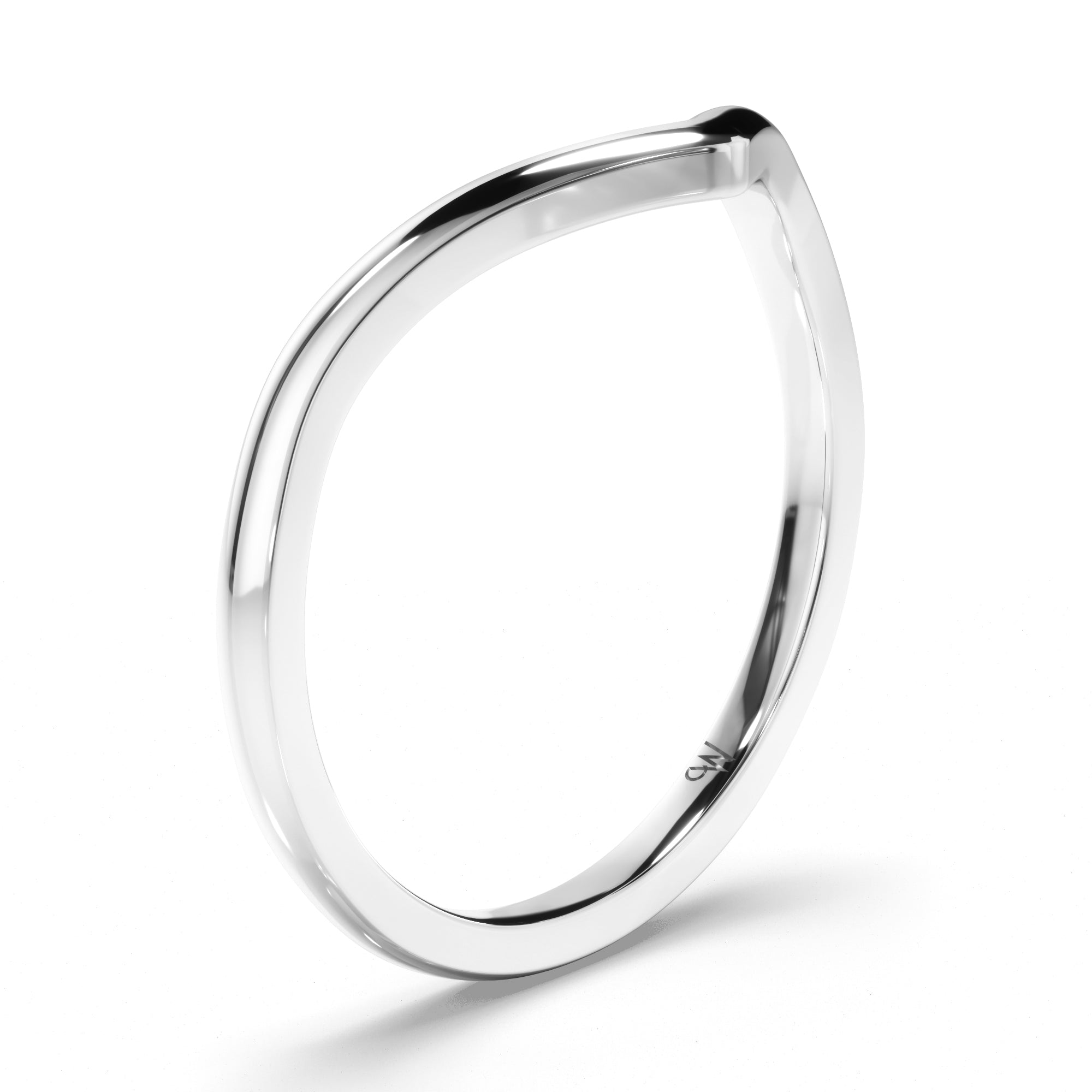 V-Shape Curved Wedding Ring