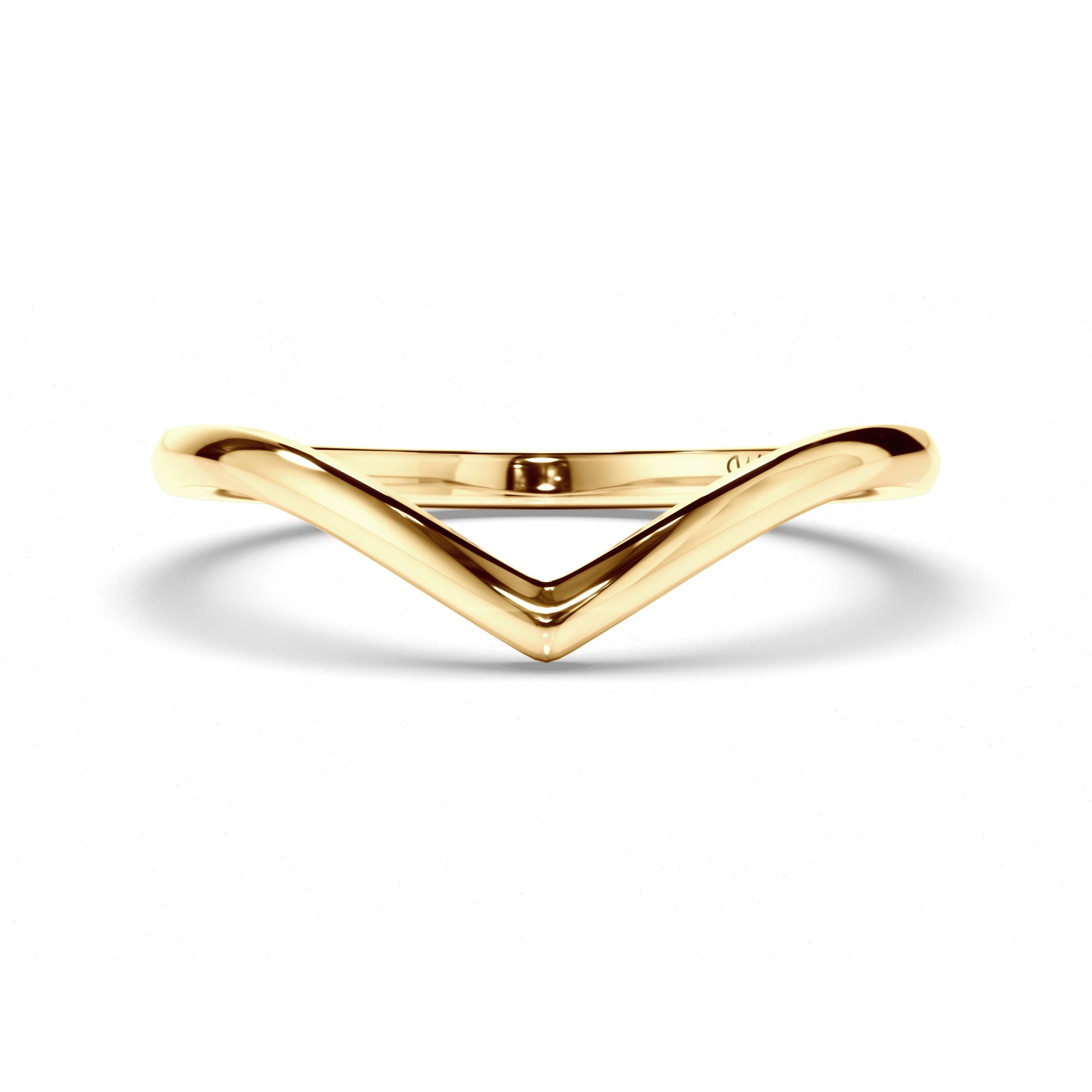 V-Shape Curved Wedding Ring