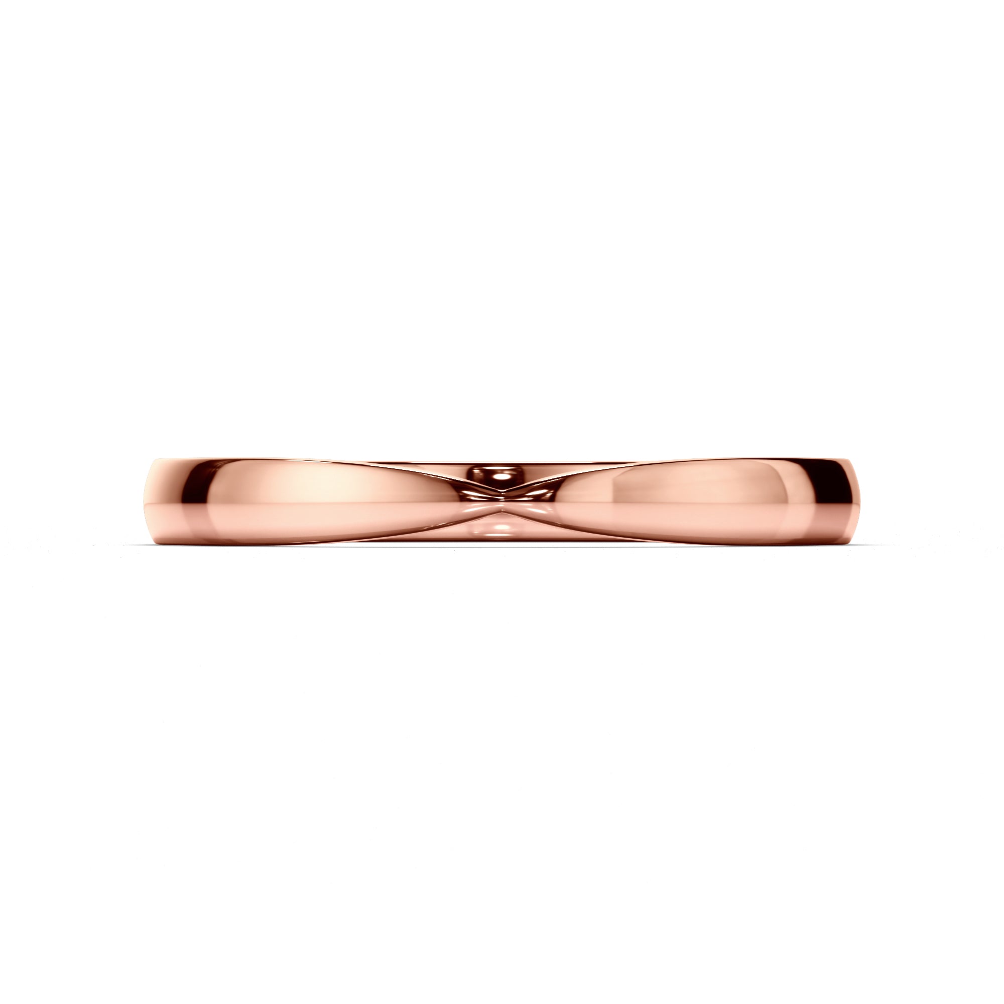 Pinched Plain Wedding Ring
