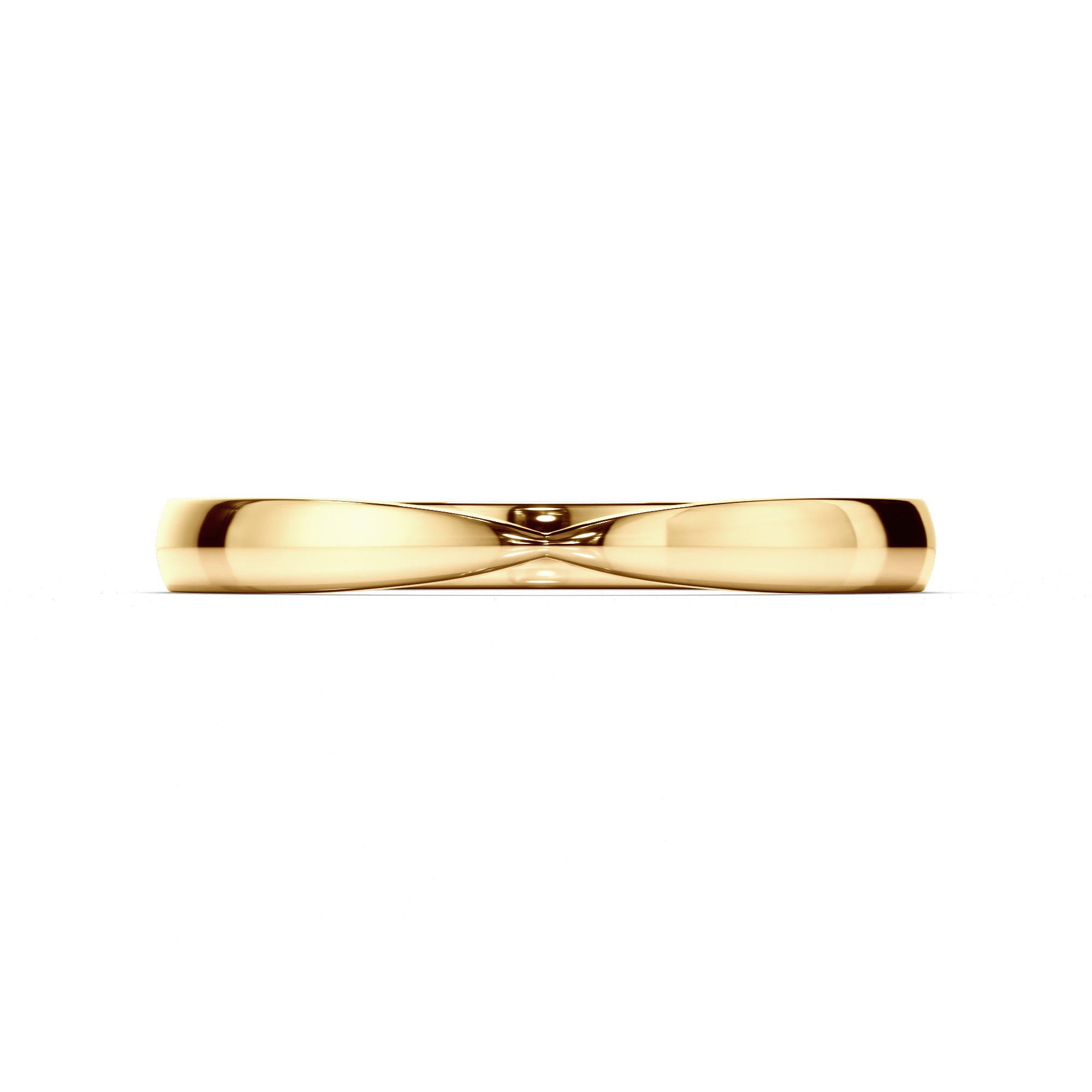 Pinched Plain Wedding Ring