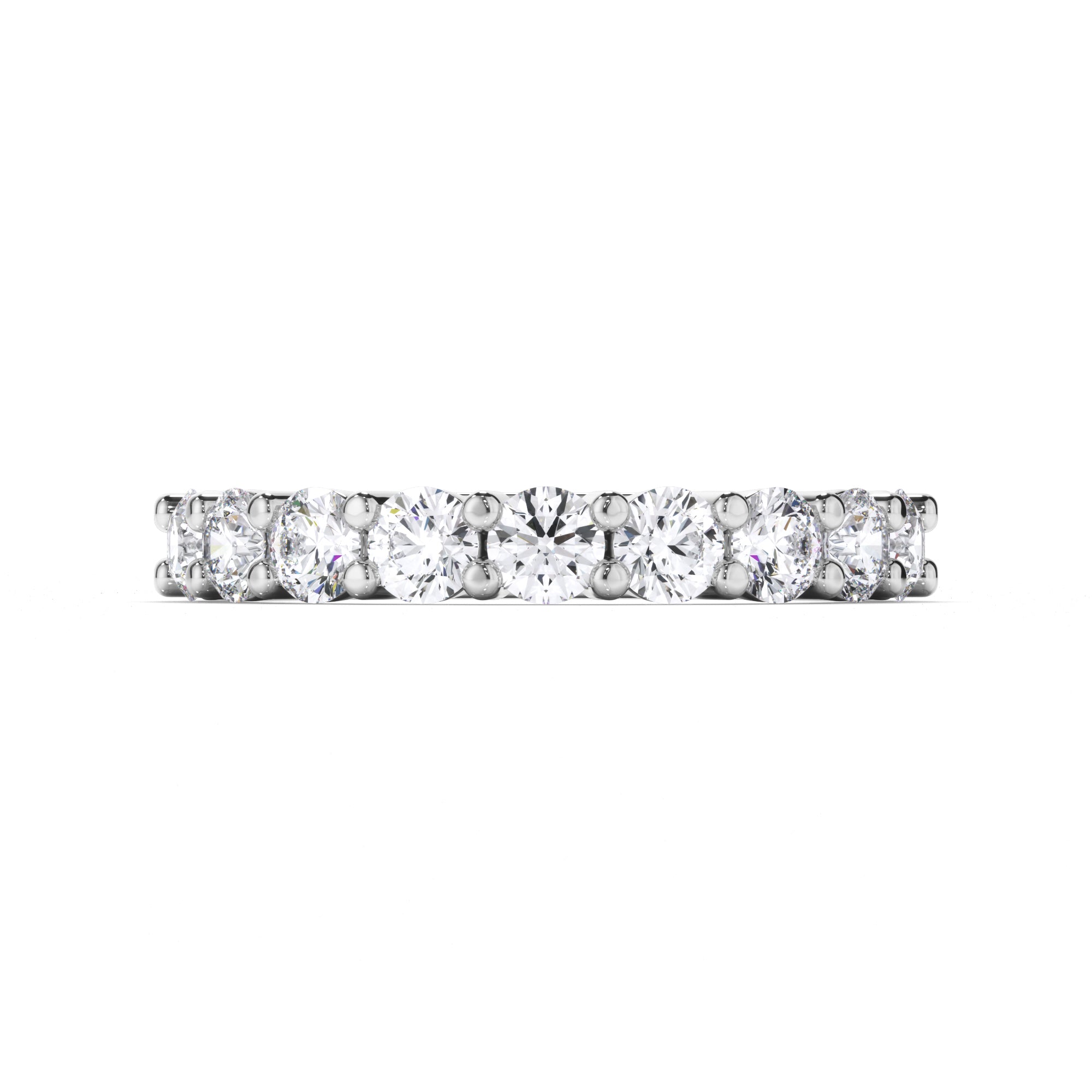 Round Brilliant Cut Claw Diamond Wedding Ring