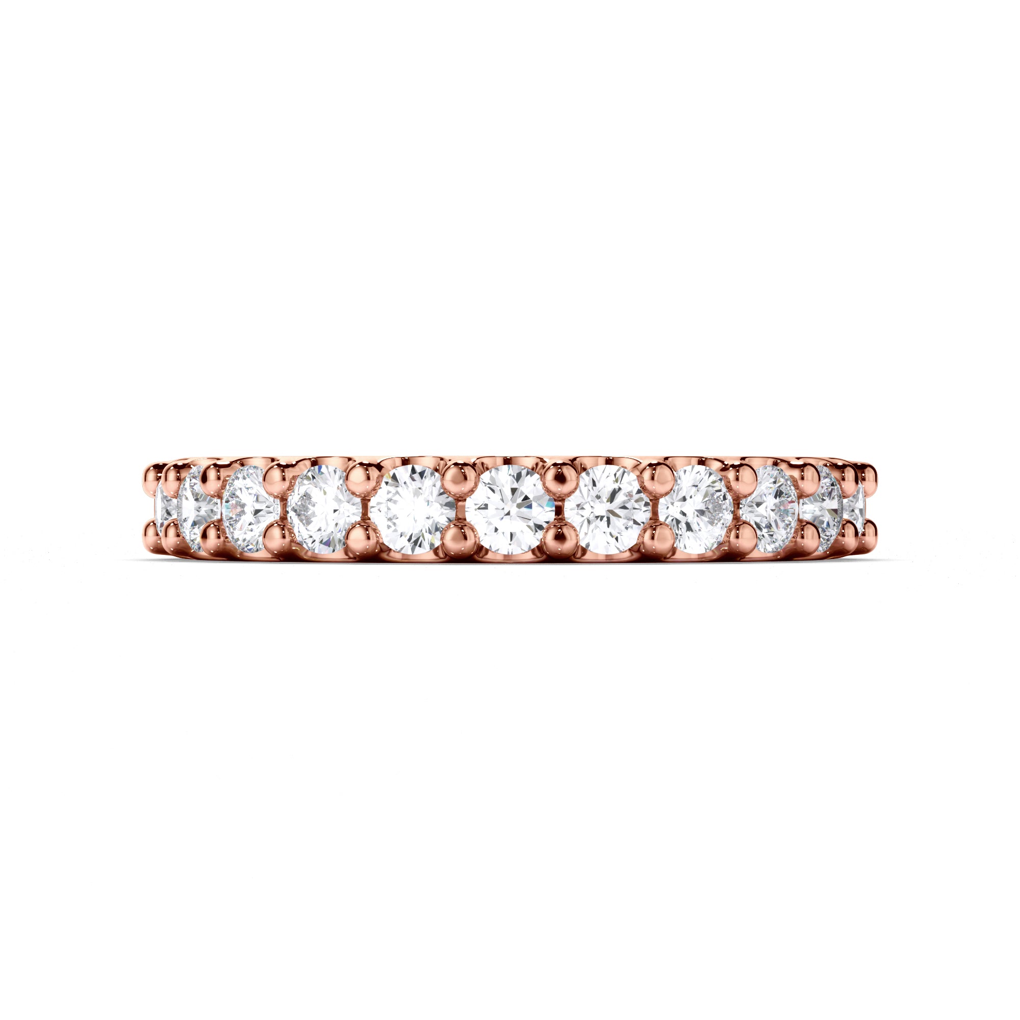 Brilliant Cut Claw Set Diamond Wedding Ring