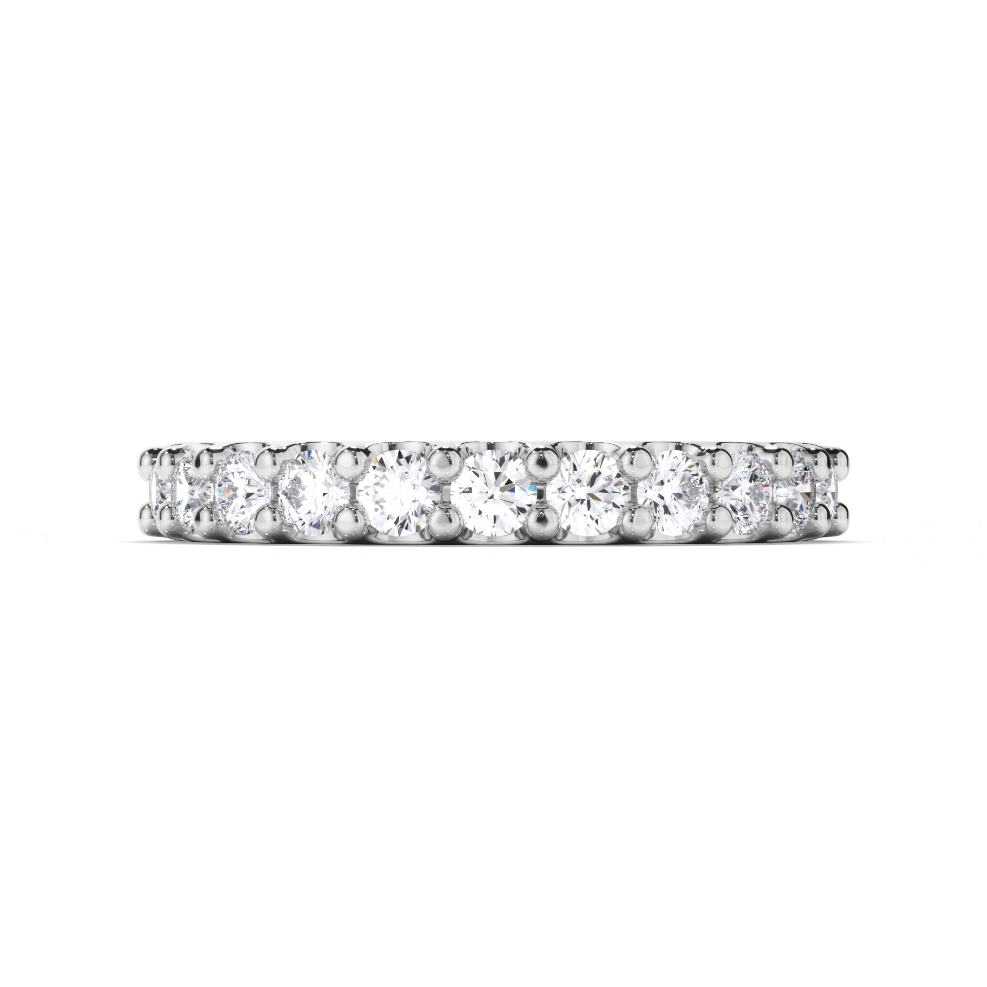 Brilliant Cut Claw Set Diamond Wedding Ring