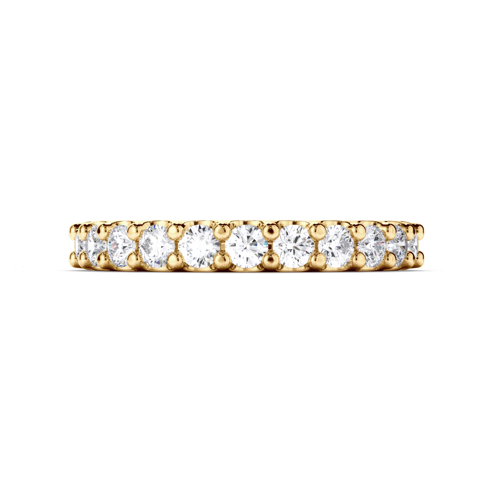 Brilliant Cut Claw Set Diamond Wedding Ring