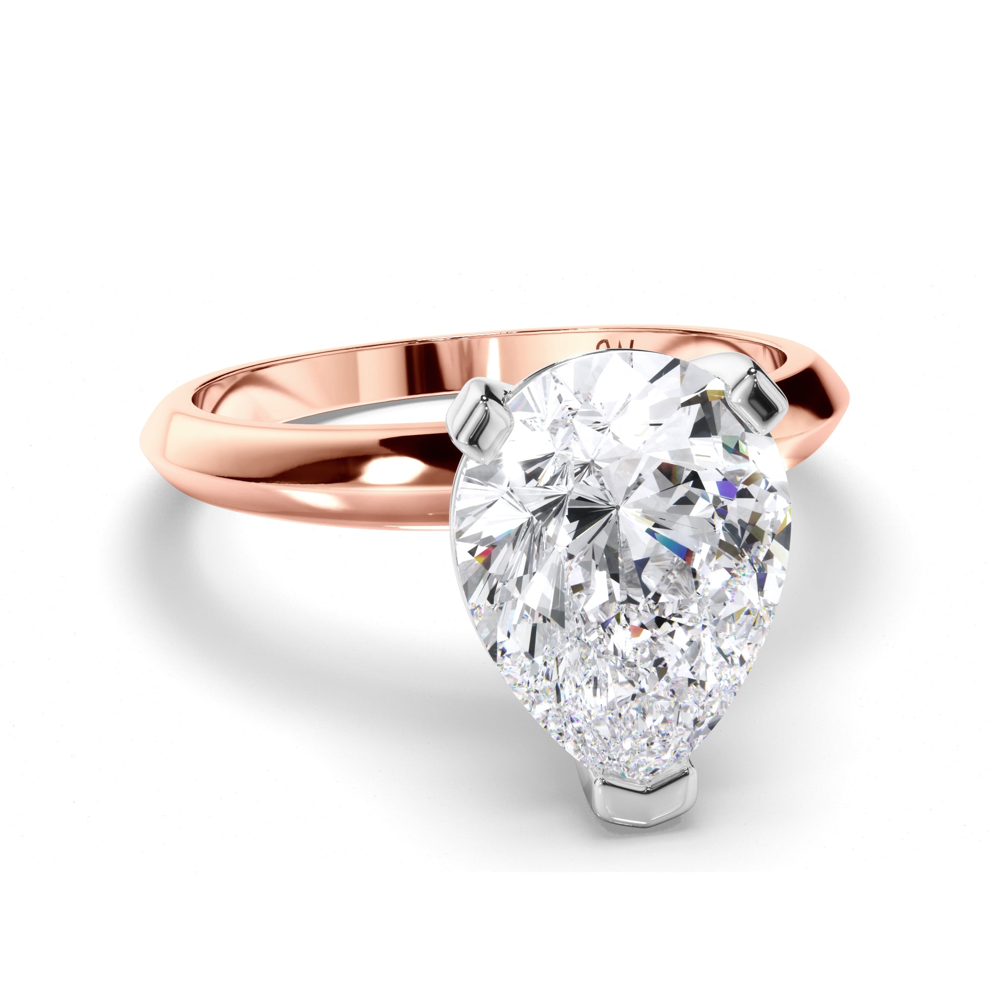 Pear Diamond Solitaire Engagement Ring