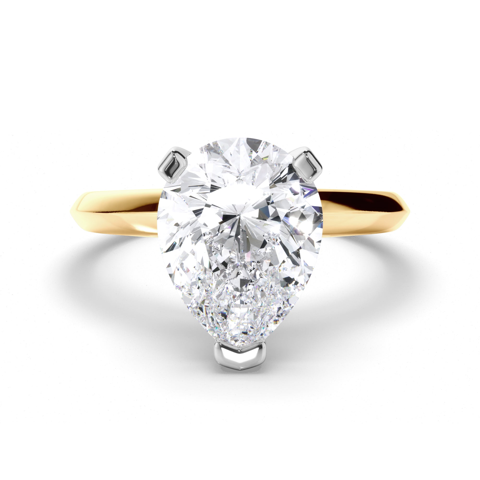 Pear Diamond Solitaire Engagement Ring