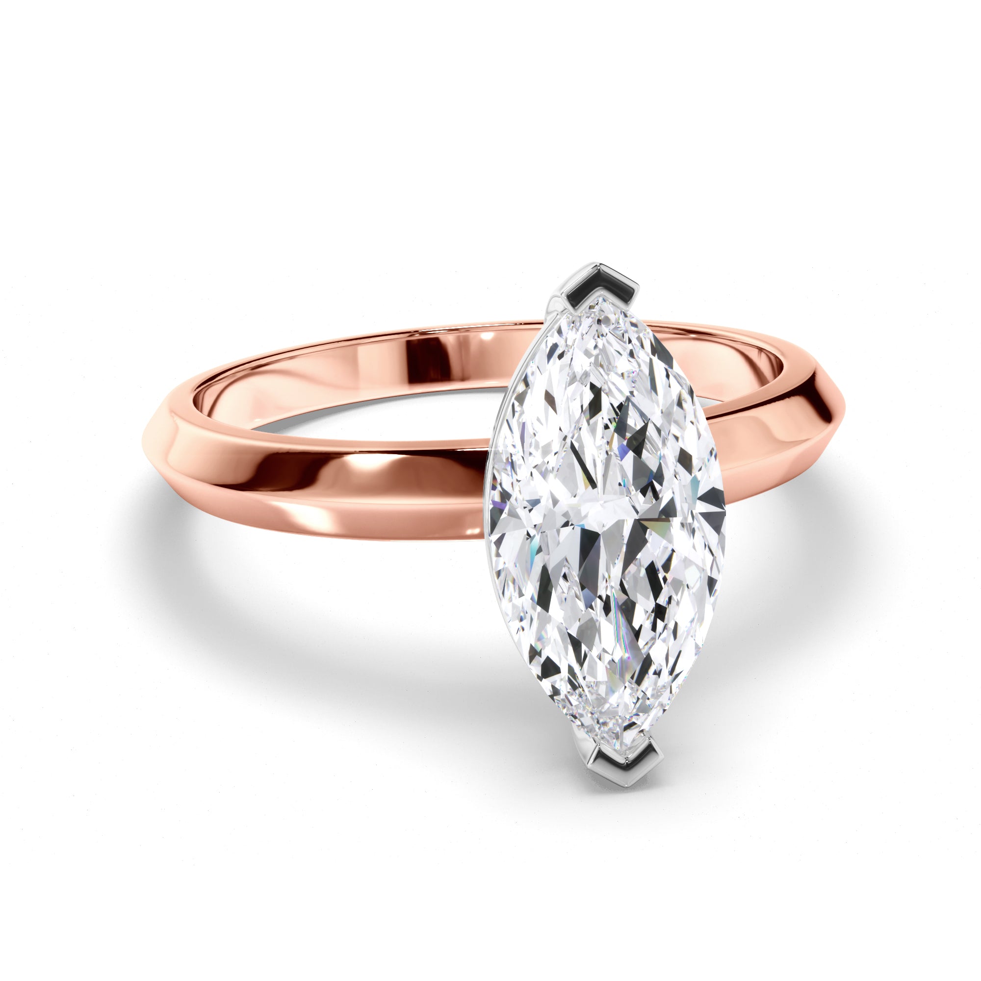 Marquise Diamond Solitaire Engagement Ring