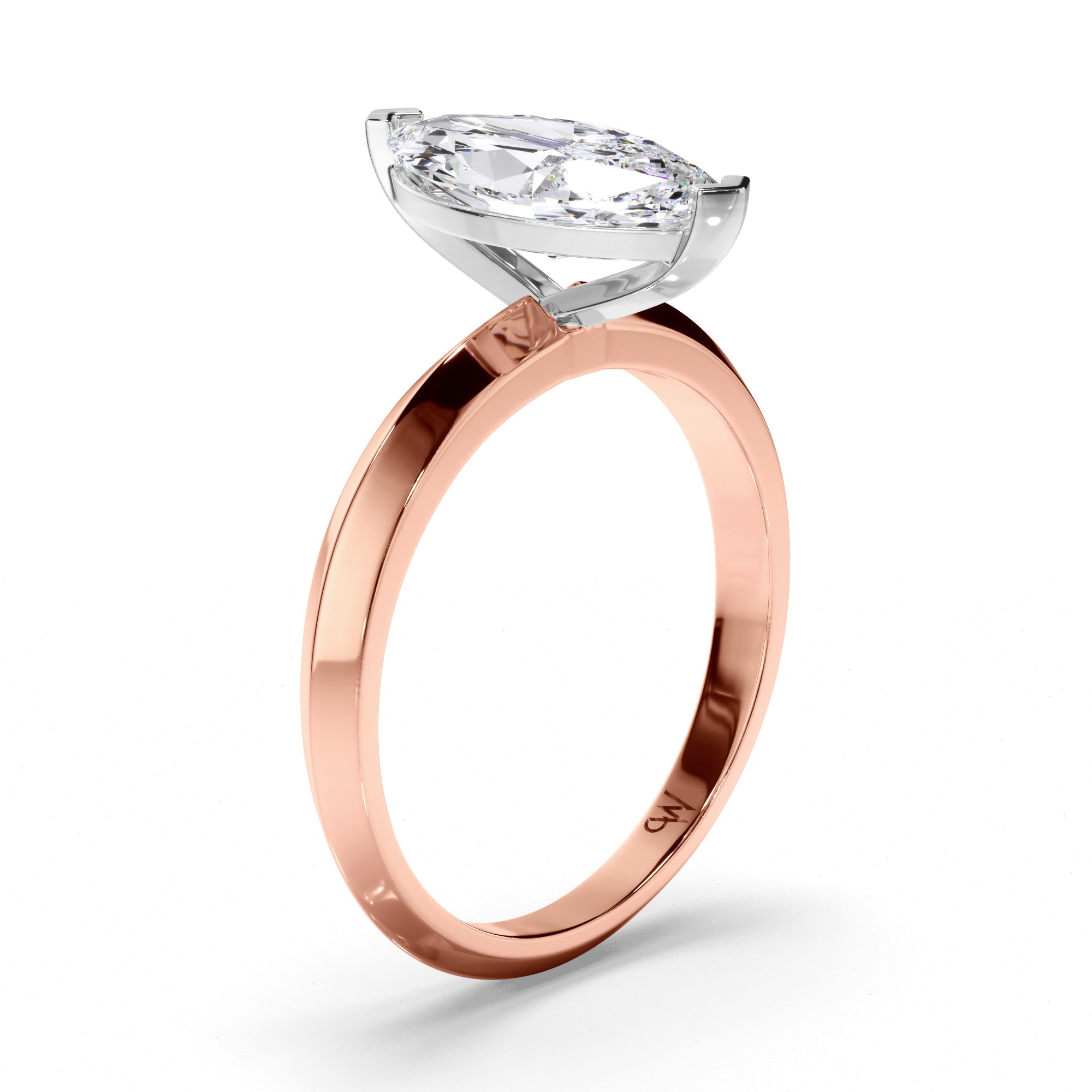Marquise Diamond Solitaire Engagement Ring