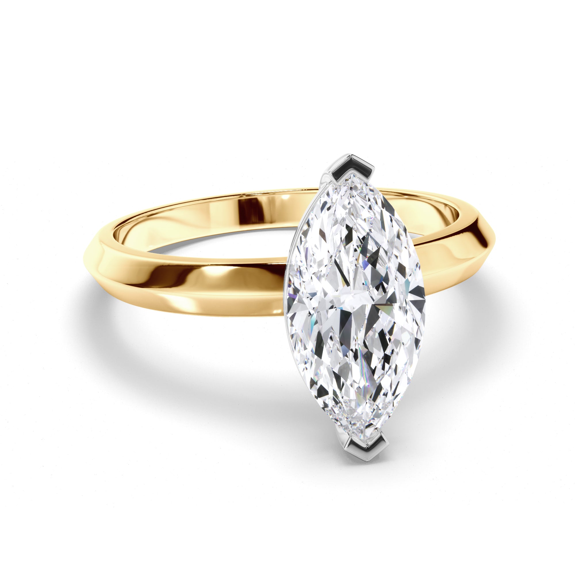 Marquise Diamond Solitaire Engagement Ring