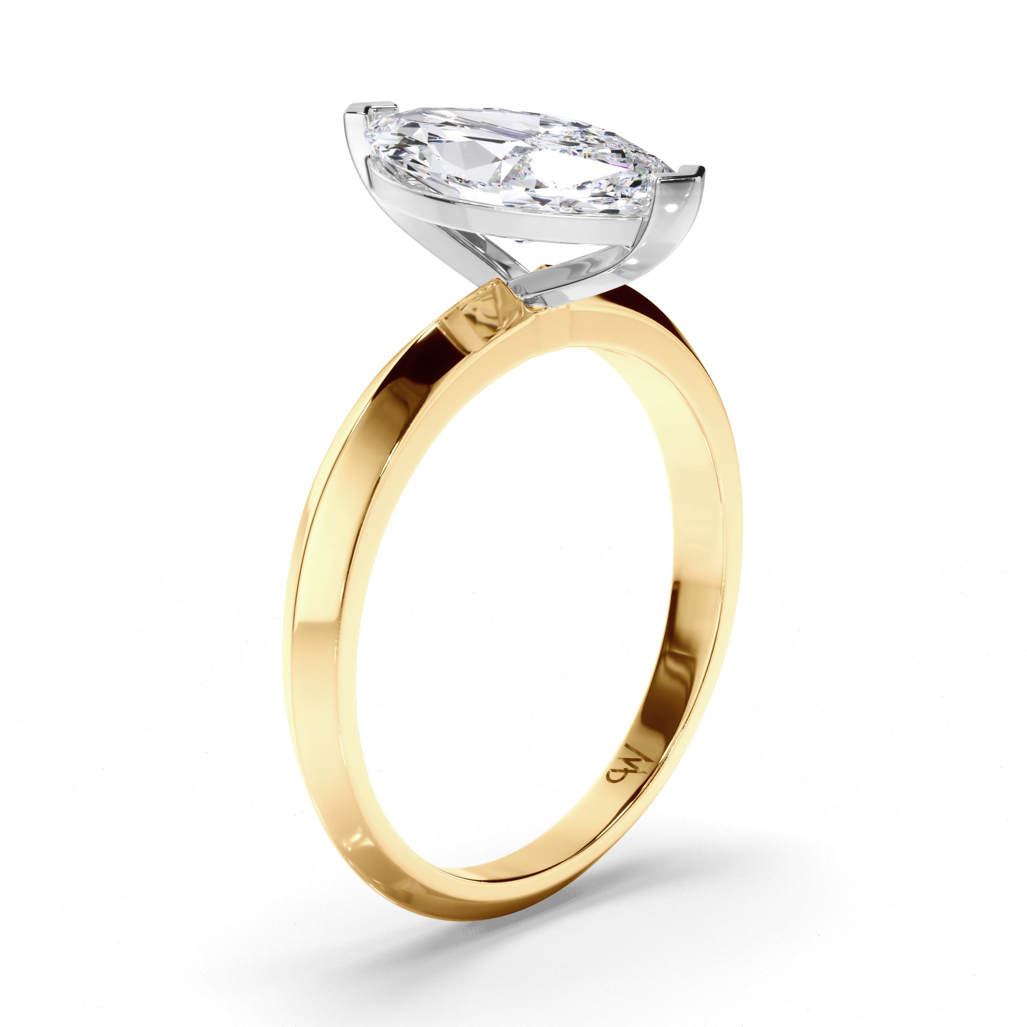 Marquise Diamond Solitaire Engagement Ring
