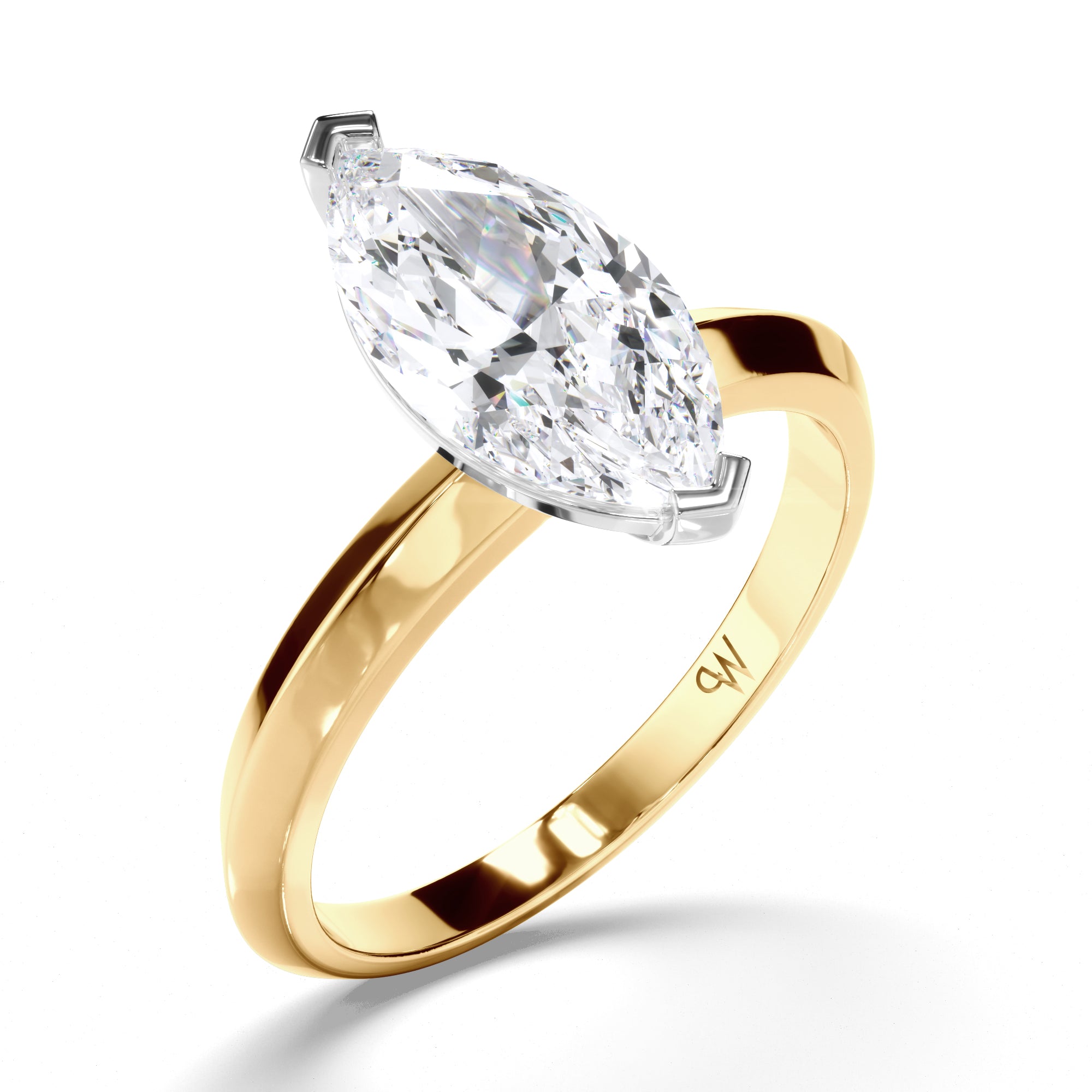 Marquise Diamond Solitaire Engagement Ring