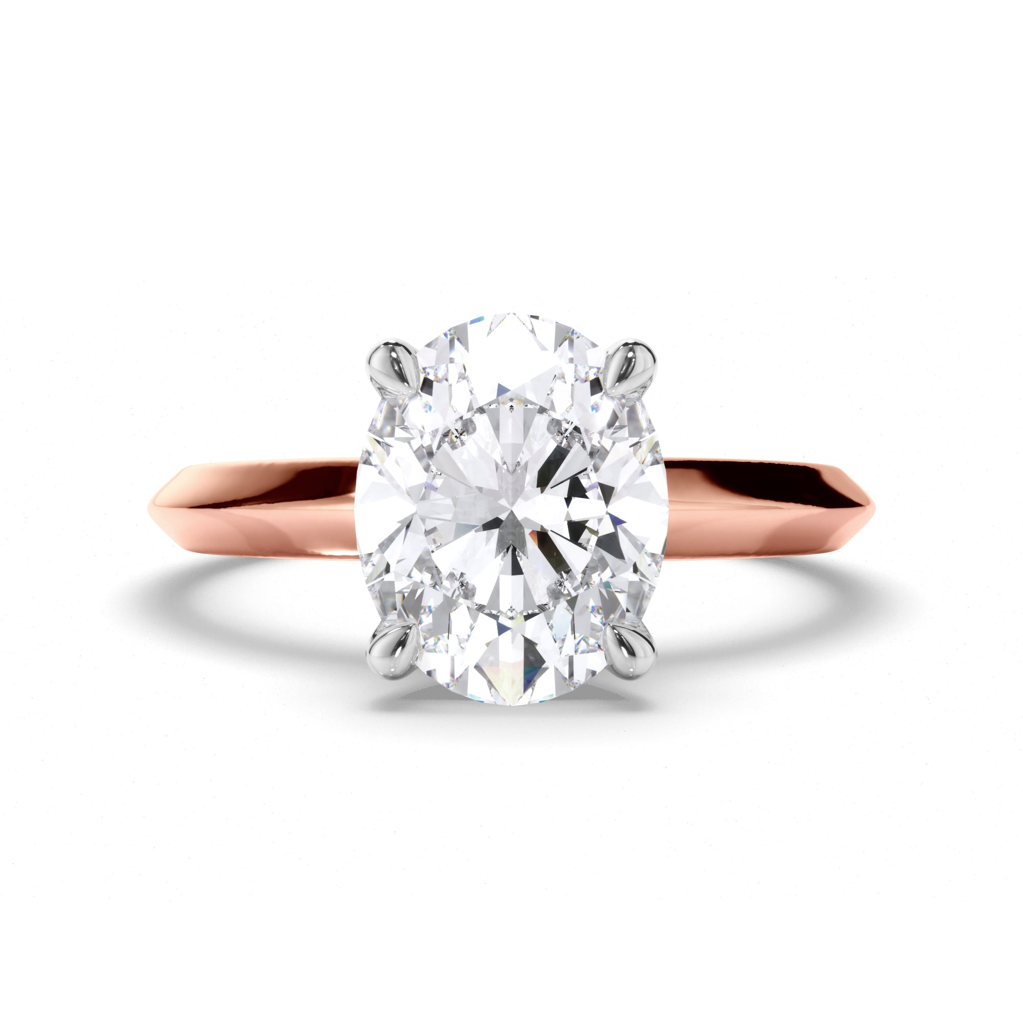 Oval Diamond Solitaire Engagement Ring