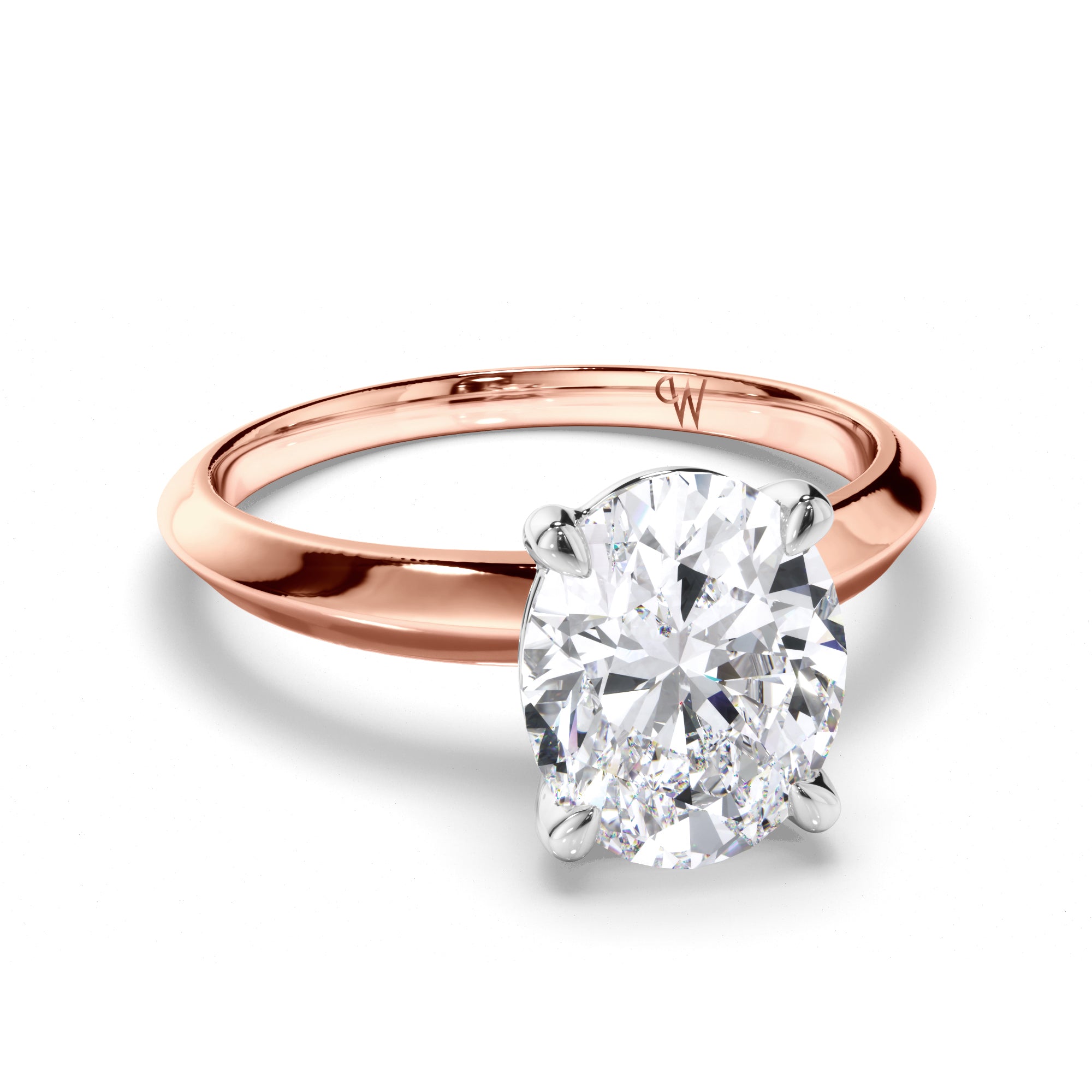 Oval Diamond Solitaire Engagement Ring