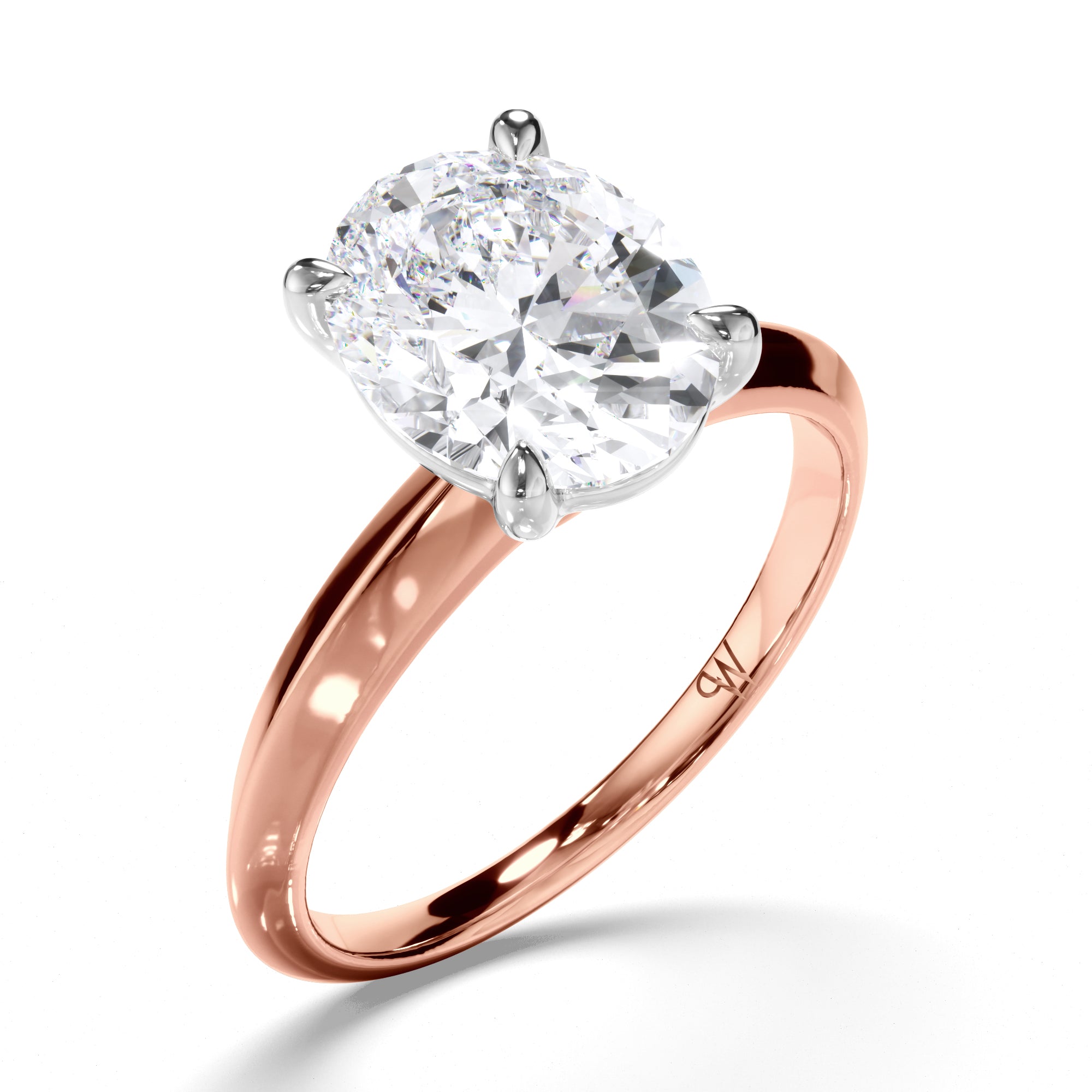 Oval Diamond Solitaire Engagement Ring