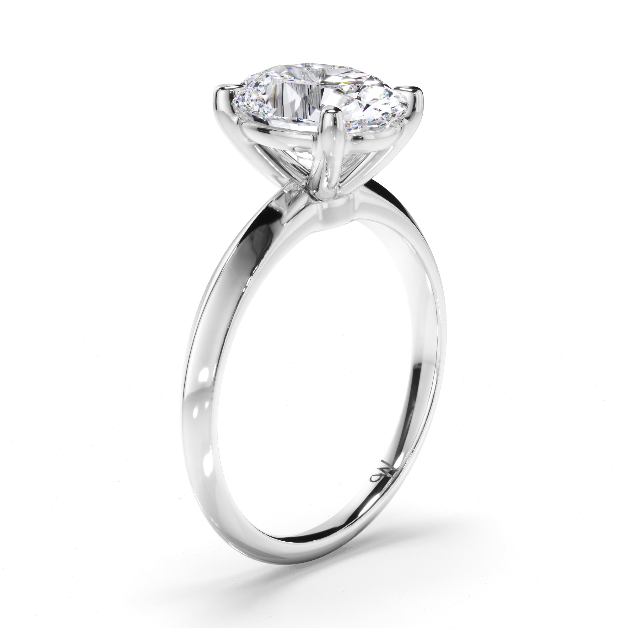 Oval Diamond Solitaire Engagement Ring