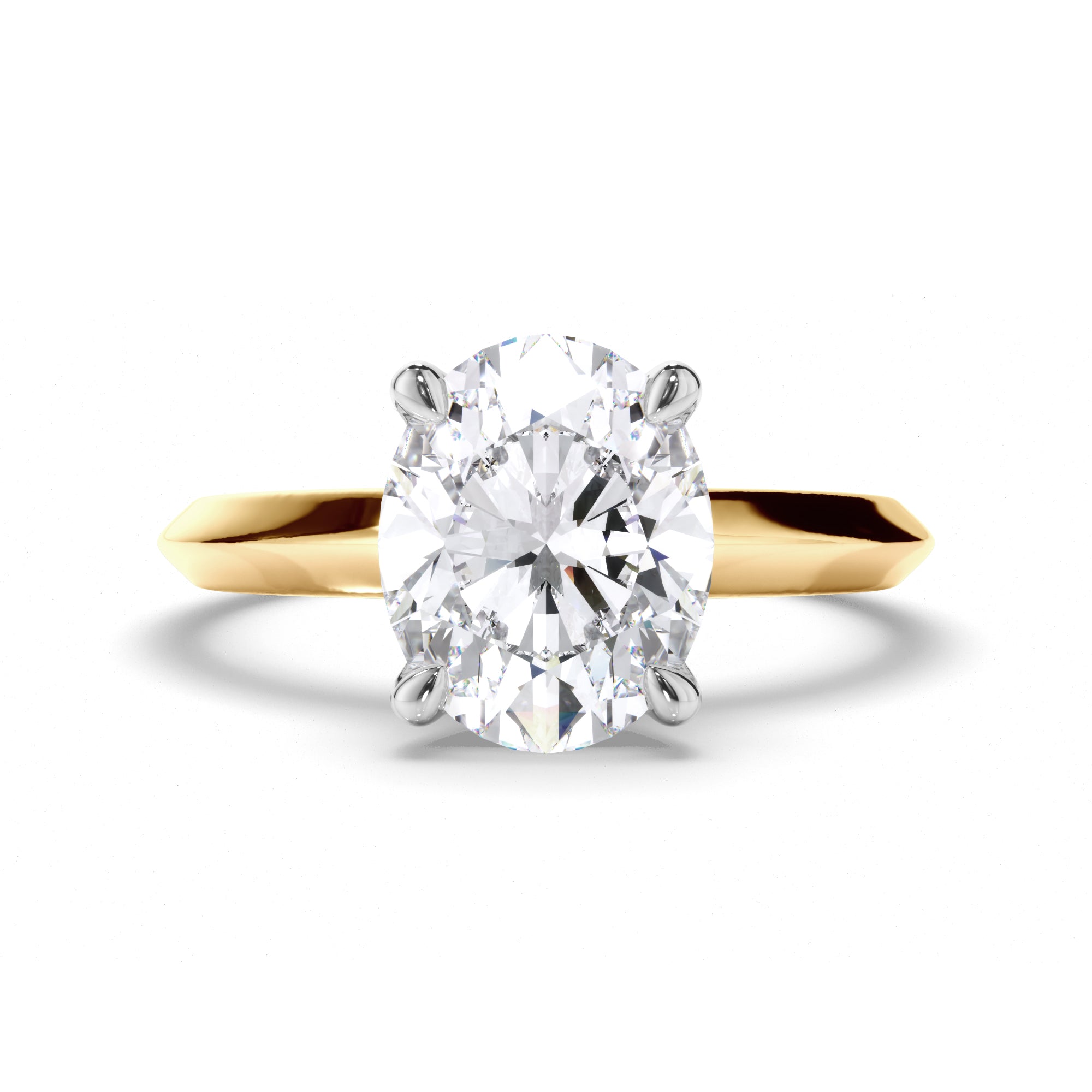 Oval Diamond Solitaire Engagement Ring