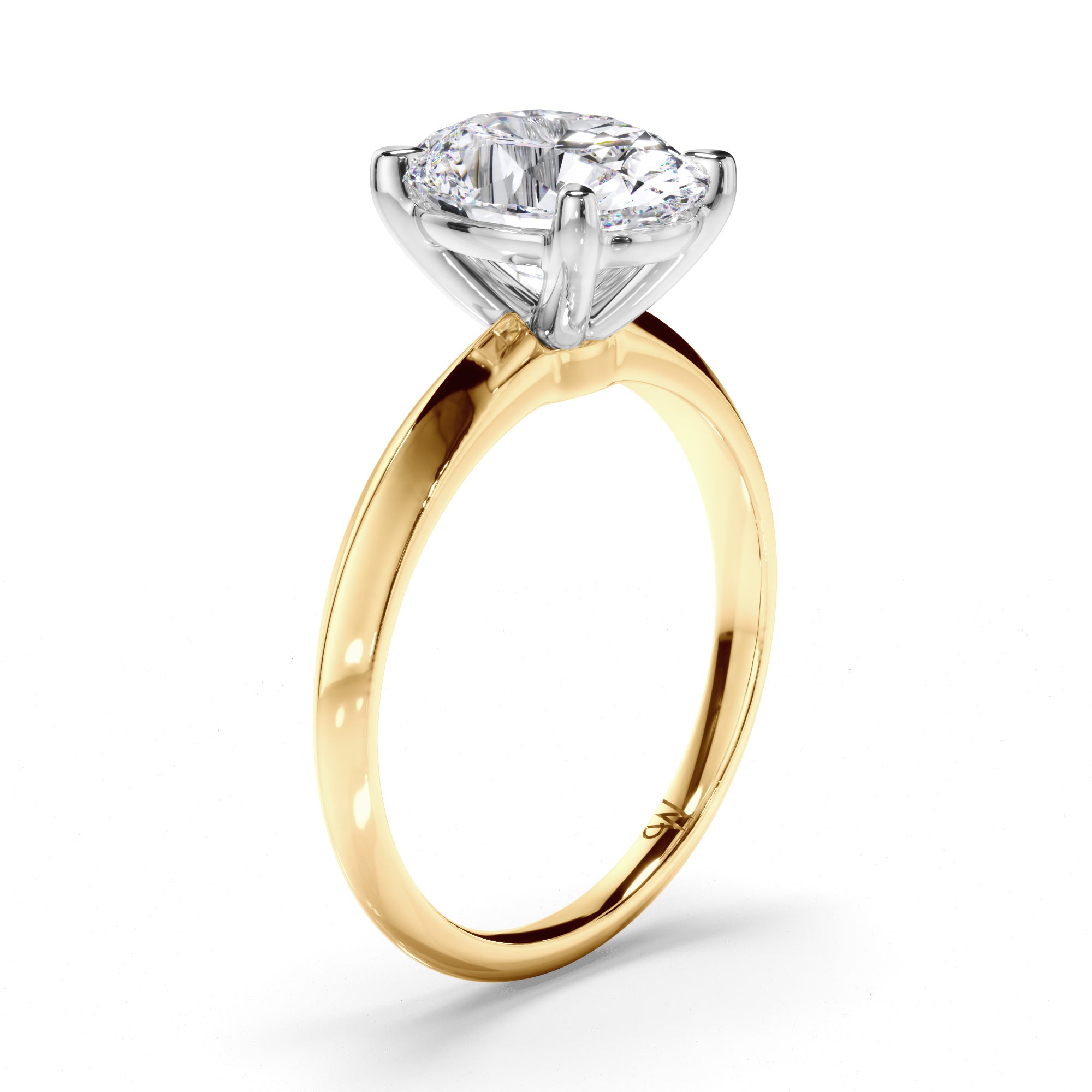Oval Diamond Solitaire Engagement Ring