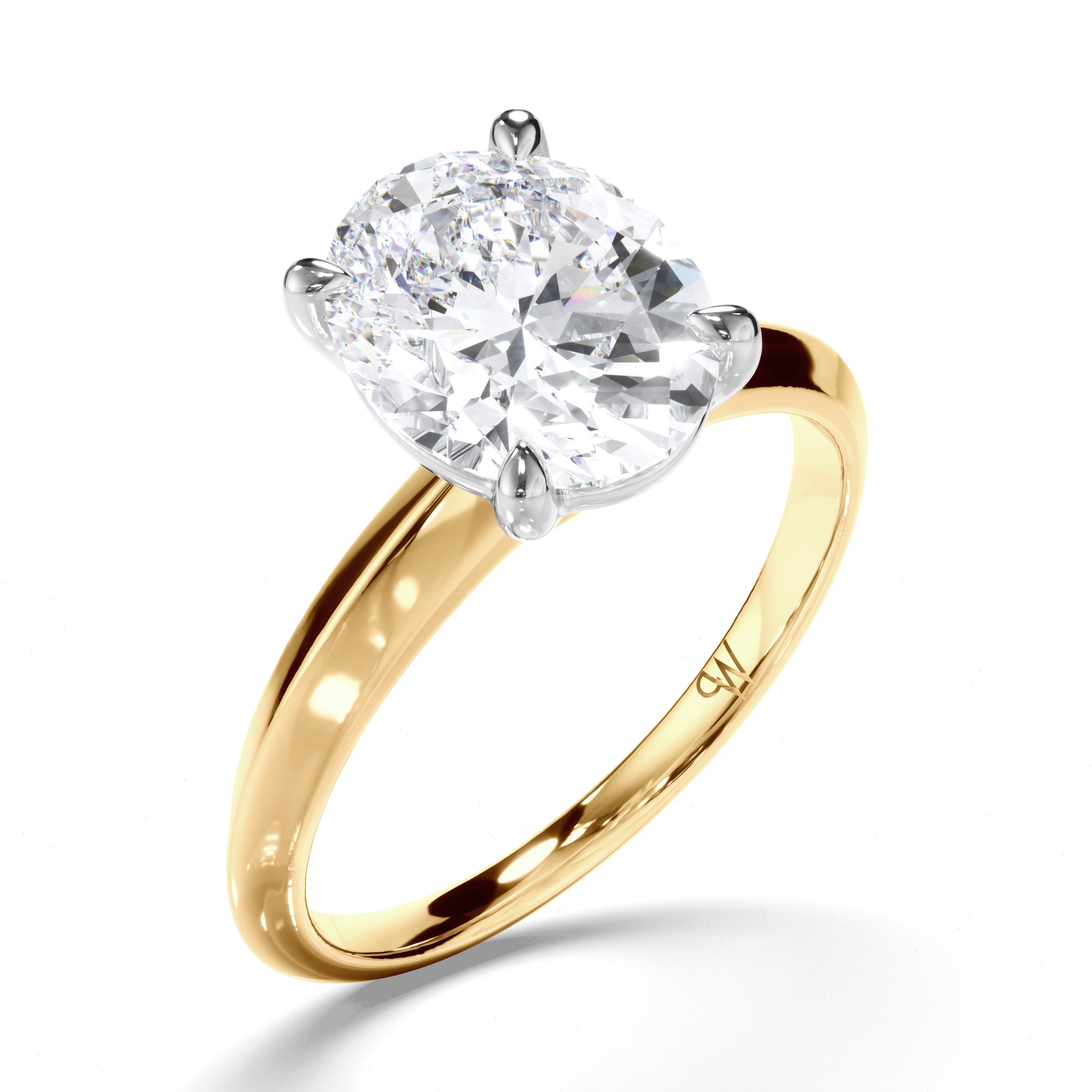 Oval Diamond Solitaire Engagement Ring