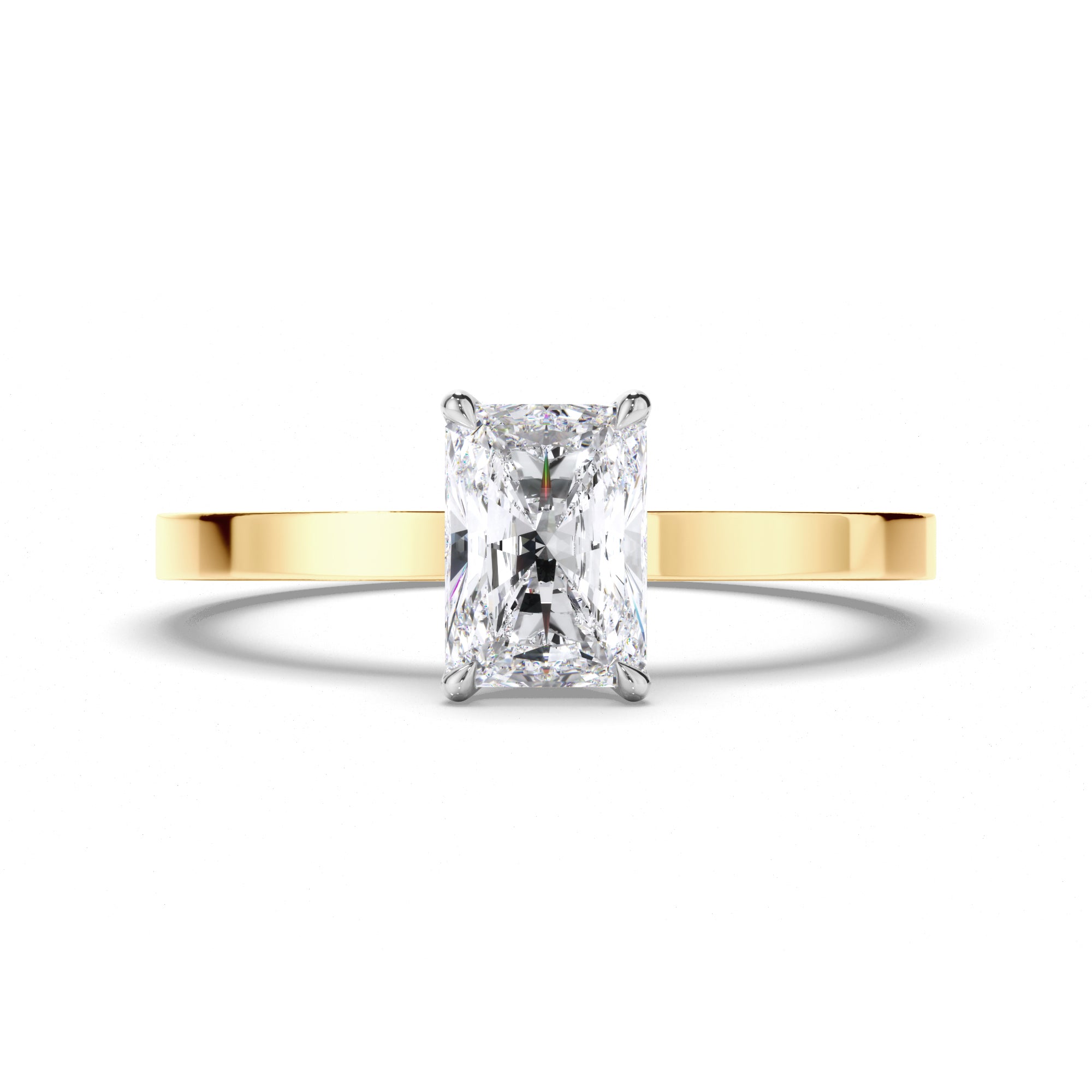 Radiant Diamond Solitaire Engagement Ring