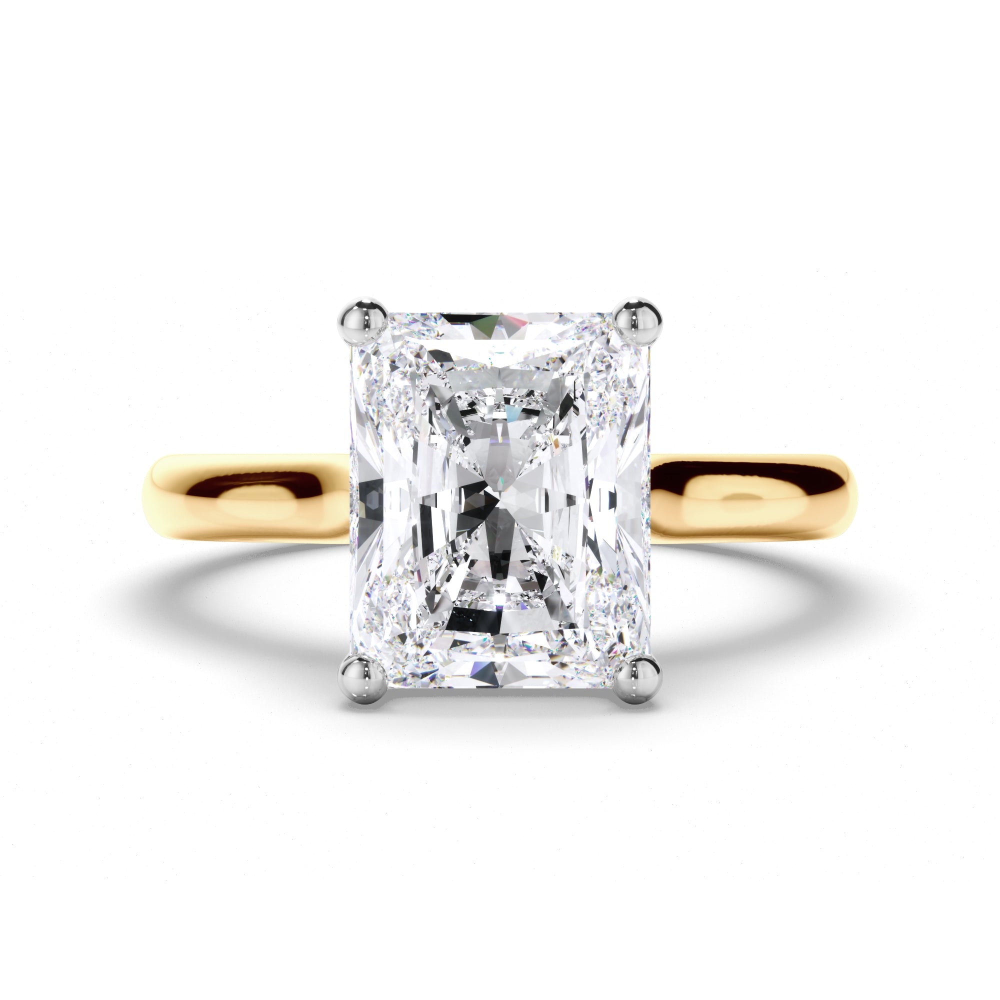 Radiant Diamond Solitaire Engagement Ring