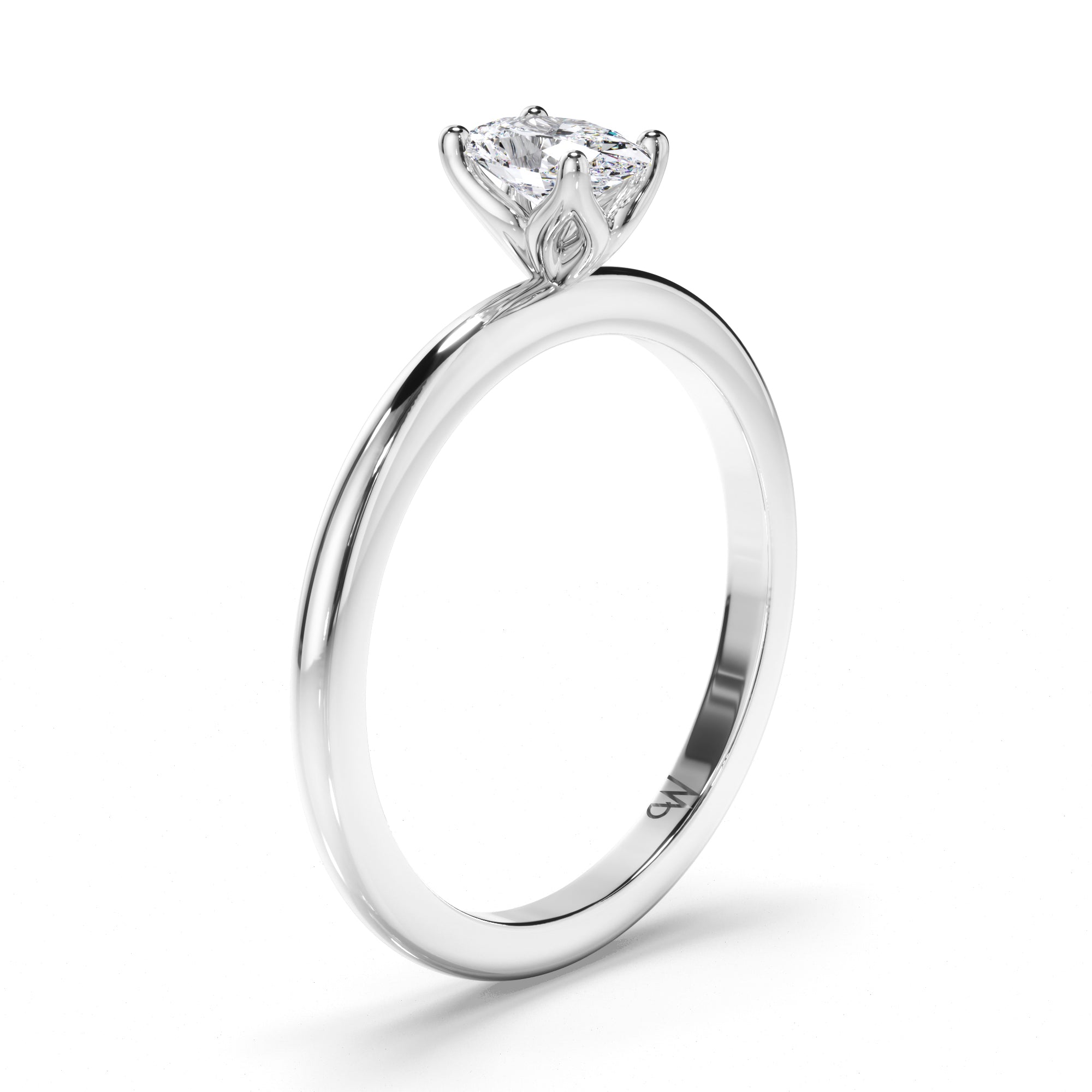 Oval Diamond Solitaire Engagement Ring