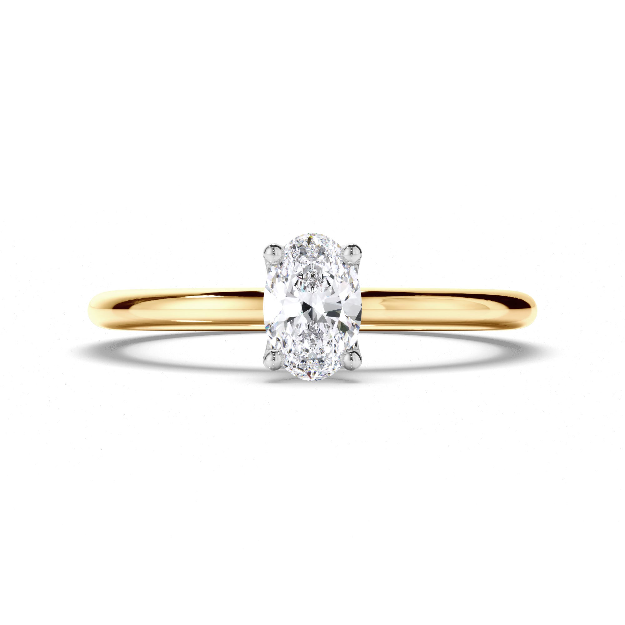 Oval Diamond Solitaire Engagement Ring