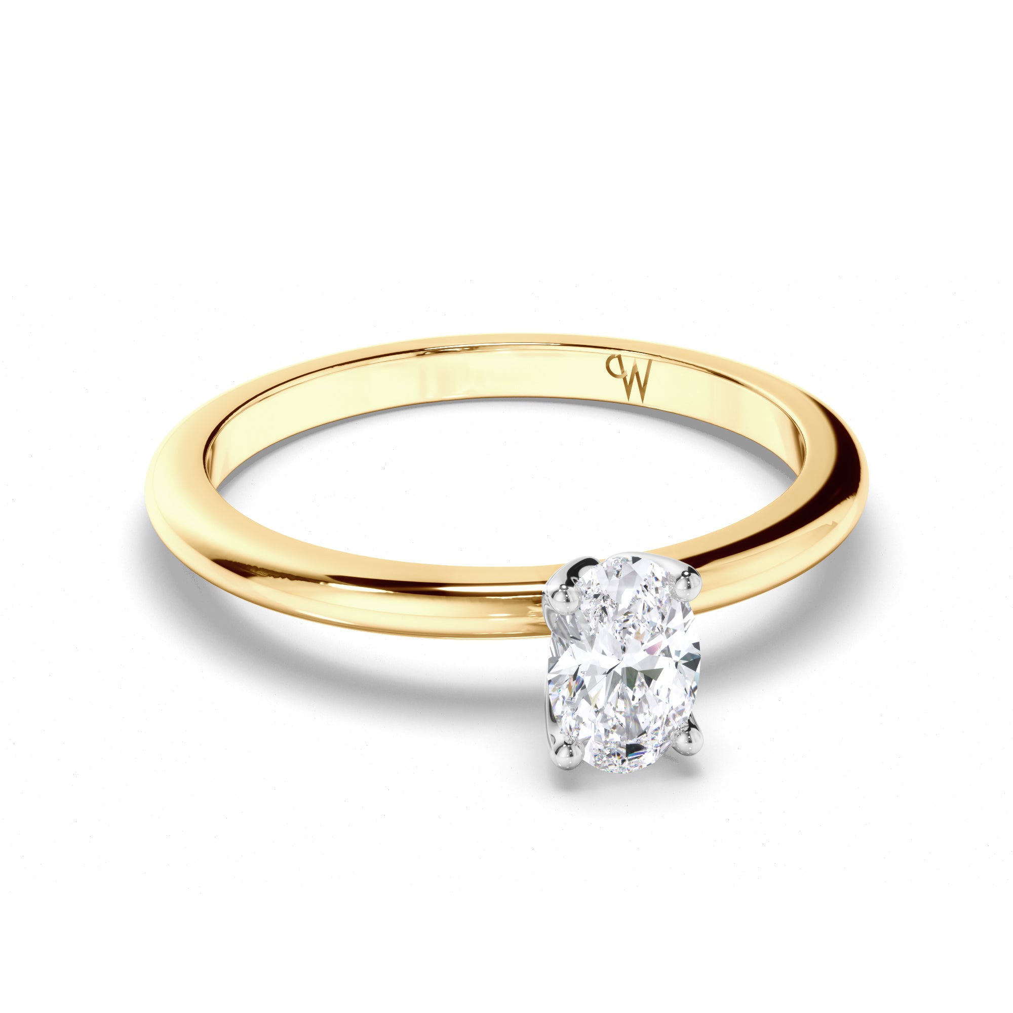 Oval Diamond Solitaire Engagement Ring