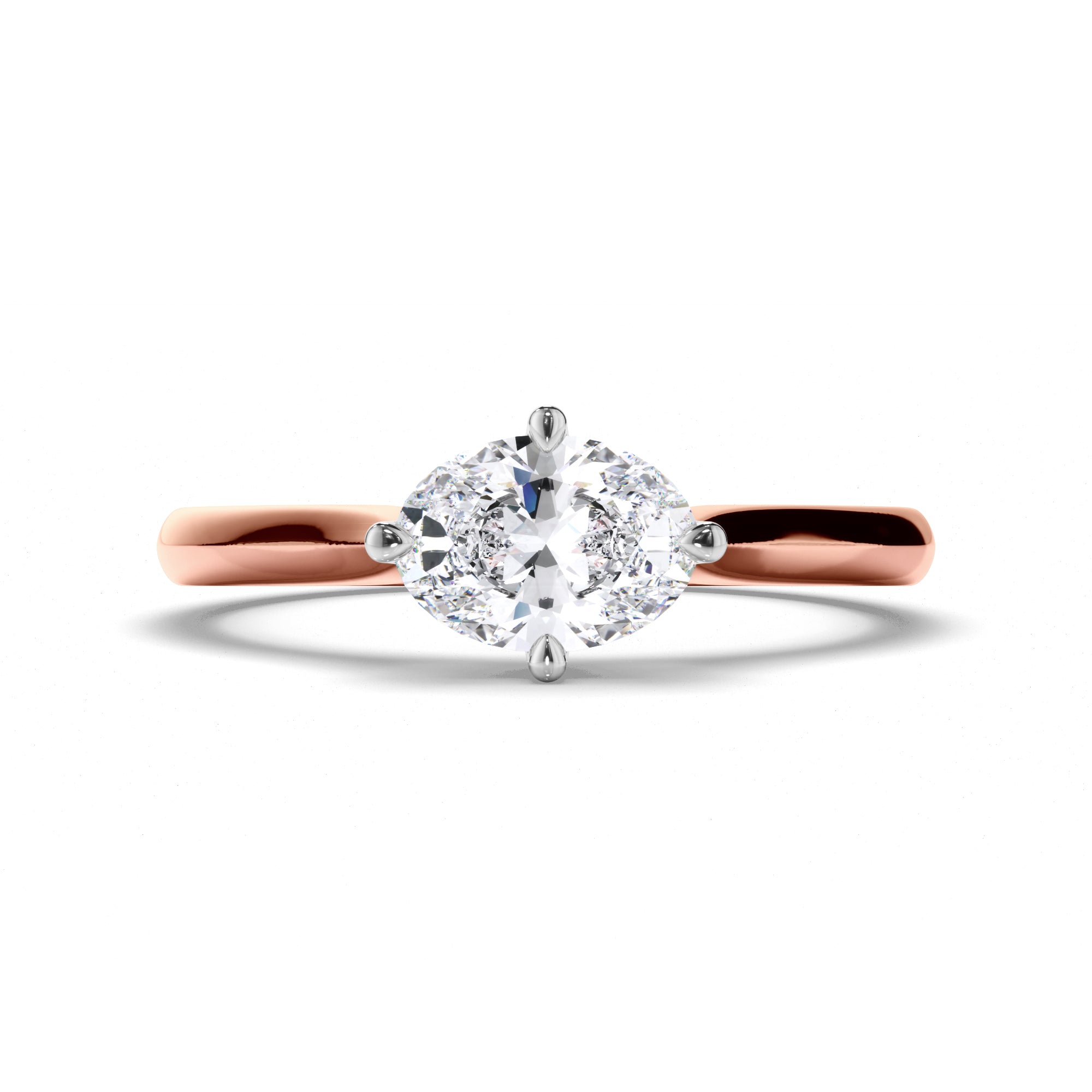 Oval Diamond Solitaire Engagement Ring