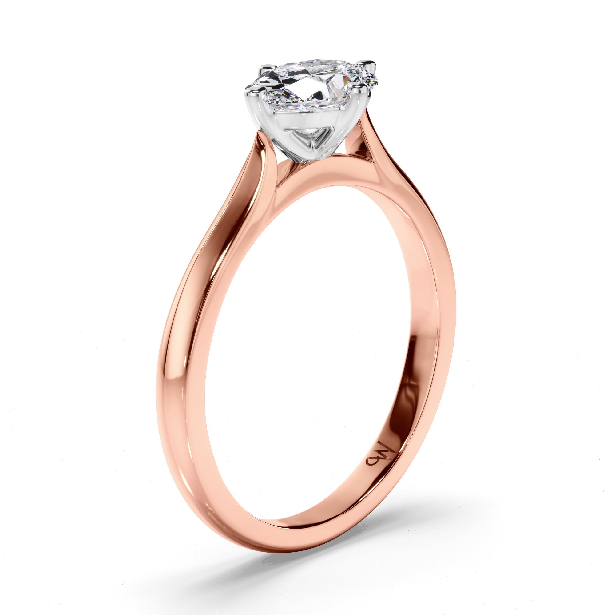 Oval Diamond Solitaire Engagement Ring